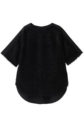 【ルームエイト/Room no.8】の【Room no.8 BLACK】シアー カットジャカード ハーフスリーブ トップス 人気、トレンドファッション・服の通販 founy(ファニー) ファッション Fashion レディースファッション Fashion for Women トップス・カットソー Cut & Sew Tops シャツ・ブラウス・オフィスカジュアル Elegant Blouses & Button-Ups 2026年 2026 シアー Sheer, See-Through ショート Short, Short Length シンプル Simple, Minimal ジャカード／ジャガード Jacquard, Woven Pattern スリット Slit, Slit Detail スリーブ Sleeve, Long Sleeve / Short Sleeve ハーフ Half, Half-Length ボトム Bottoms, Lower Wear モダン Modern, Contemporary 夏 Summer 春 Spring S/S・春夏 SS, Spring/Summer, Warm Season |ID:prp329100004846359