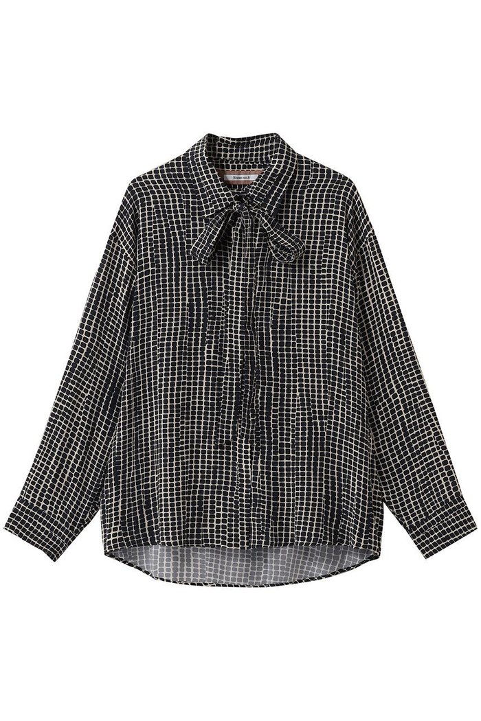 【ルームエイト/Room no.8】のRAYON PRINT リボン シャツ インテリア・キッズ・メンズ・レディースファッション・服の通販 founy(ファニー) https://founy.com/ ファッション Fashion レディースファッション Fashion for Women トップス・カットソー Cut & Sew Tops シャツ・ブラウス・オフィスカジュアル Elegant Blouses & Button-Ups 2026年 2026 スリーブ Sleeve, Long Sleeve / Short Sleeve タイトスカート Pencil Skirt, Tight Skirt マニッシュ Mannish, Boyish ラグジュアリー Luxury, Elegant リボン Ribbon, Bow ロング Long, Long-Length エレガント 上品 Elegant 夏 Summer 春 Spring S/S・春夏 SS, Spring/Summer, Warm Season |ID: prp329100004846364 ipo3291000000035364401