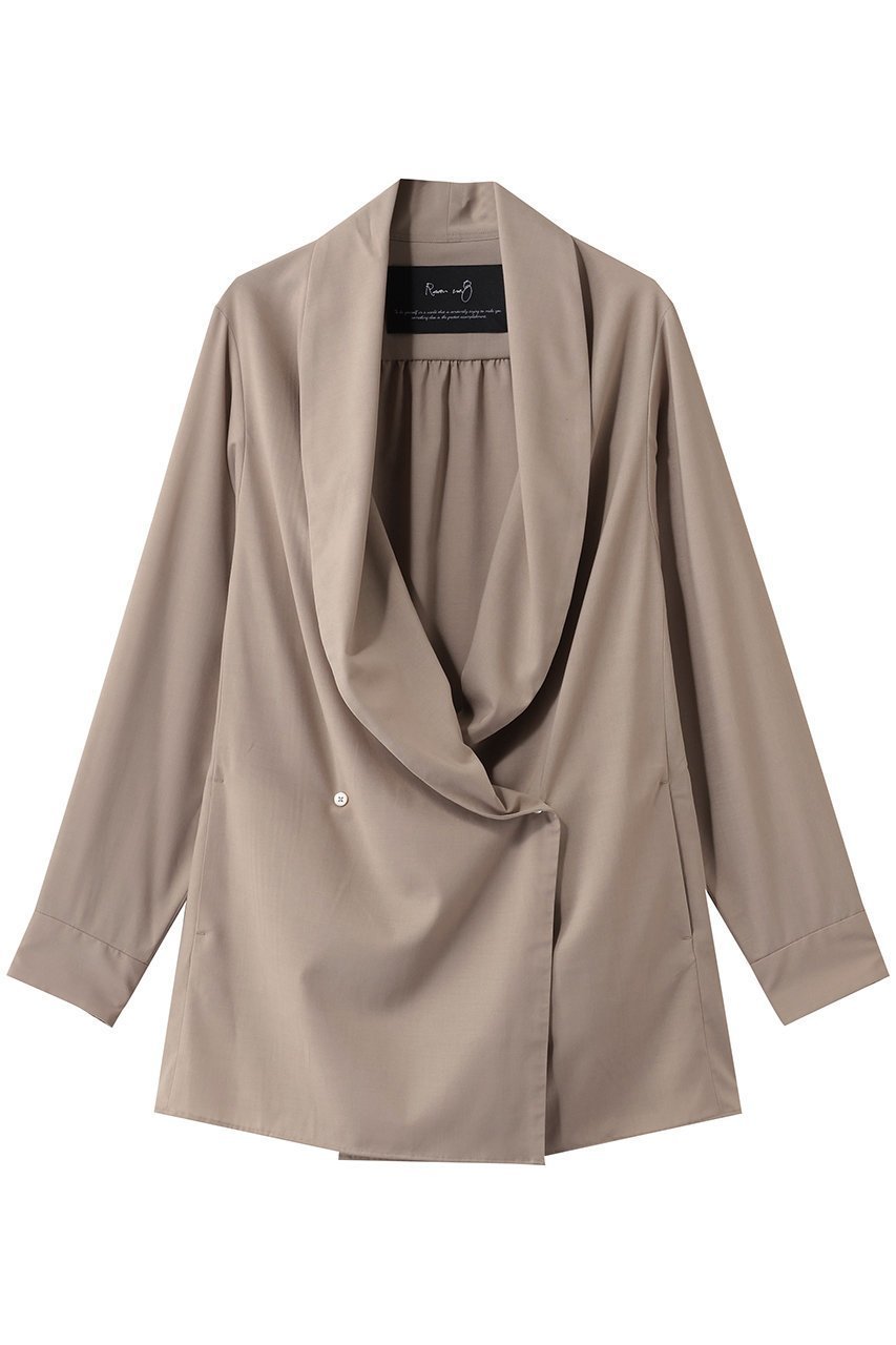 【ルームエイト/Room no.8】のTORO 2B DRAPE シャツ ジャケット インテリア・キッズ・メンズ・レディースファッション・服の通販 founy(ファニー) 　ファッション　Fashion　レディースファッション　Fashion for Women　アウター　Coat / Outerwear Collection　レディースジャケット・軽アウター　Jackets　2026年　2026　ジャケット　Jacket, Outerwear　ドレープ　Drape, Draping Fabric　ポケット　Pocket, Pocket Detail　夏　Summer　春　Spring　S/S・春夏　SS, Spring/Summer, Warm Season　グレージュ|ID: prp329100004846383 ipo3291000000035364561