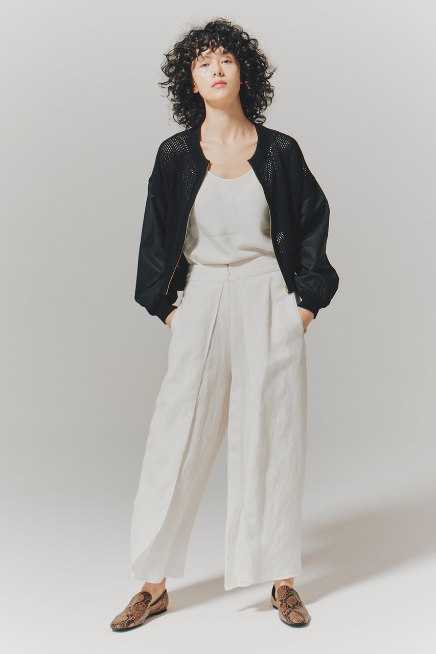 【ルームエイト/Room no.8】の【Room no.8 BLACK】LINEN ROLLED パンツ 人気、トレンドファッション・服の通販 founy(ファニー) 　ファッション　Fashion　レディースファッション　Fashion for Women　パンツ　Pants & Trousers　おすすめ　Recommended / Our Picks　カーディガン　Cardigan, Knitwear　リネン　Linen, Linen Fabric　リラックス　Relax, Relaxed Fit　ワイド　Wide, Wide Fit　今季　This Season, Current Season　再入荷　Restock / Back in Stock　夏　Summer　春　Spring　S/S・春夏　SS, Spring/Summer, Warm Season　other-7|ID: prp329100004846385 ipo3291000000035776233