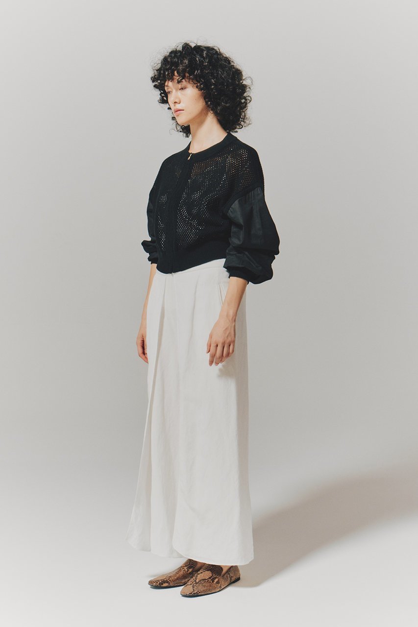 【ルームエイト/Room no.8】の【Room no.8 BLACK】LINEN ROLLED パンツ 人気、トレンドファッション・服の通販 founy(ファニー) 　ファッション　Fashion　レディースファッション　Fashion for Women　パンツ　Pants & Trousers　おすすめ　Recommended / Our Picks　カーディガン　Cardigan, Knitwear　リネン　Linen, Linen Fabric　リラックス　Relax, Relaxed Fit　ワイド　Wide, Wide Fit　今季　This Season, Current Season　再入荷　Restock / Back in Stock　夏　Summer　春　Spring　S/S・春夏　SS, Spring/Summer, Warm Season　other-8|ID: prp329100004846385 ipo3291000000035776234