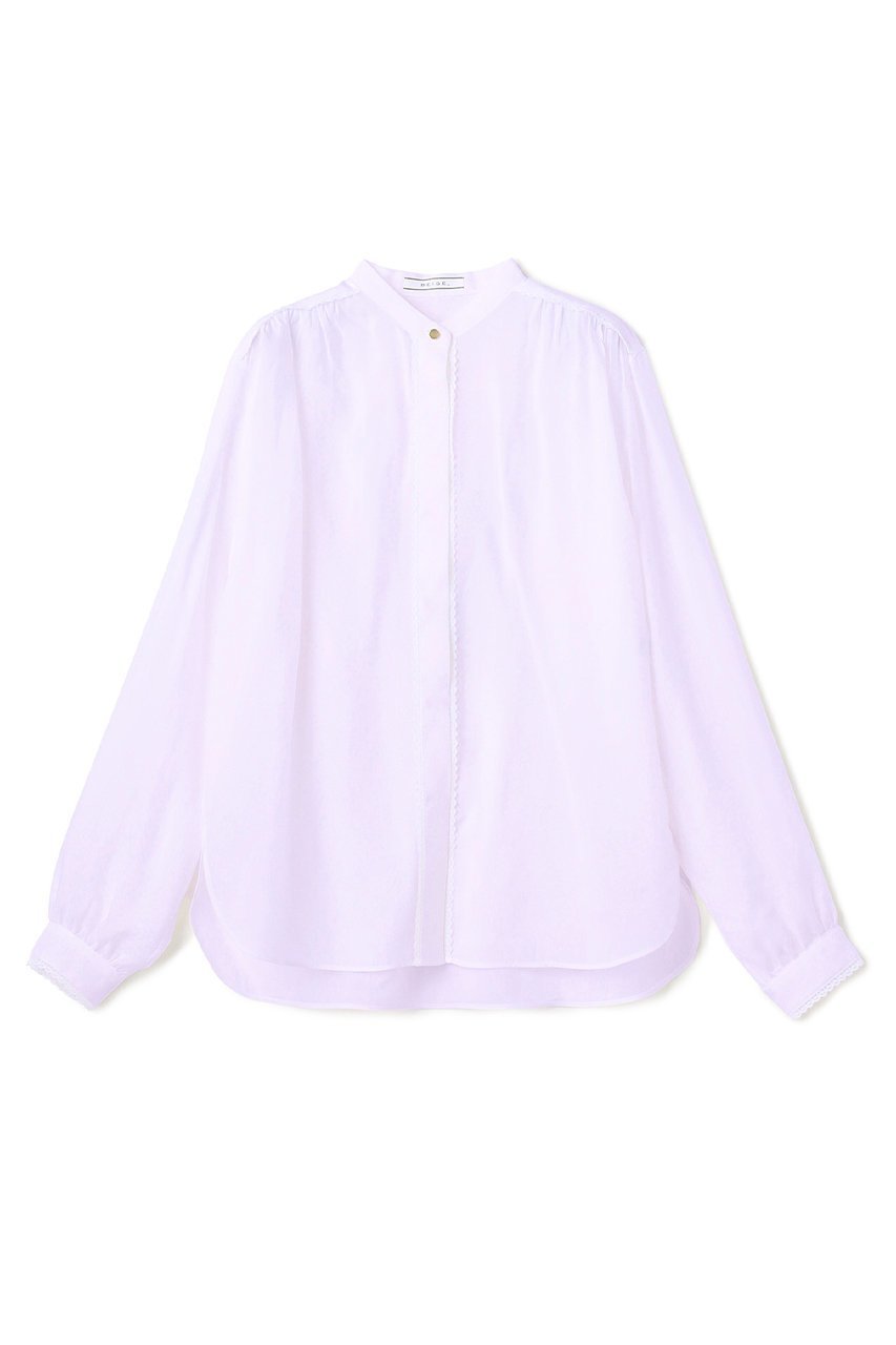 【ベイジ,/BEIGE,】のPAULINE / リネンヴィスコースレースブラウス インテリア・キッズ・メンズ・レディースファッション・服の通販 founy(ファニー) 　ファッション　Fashion　レディースファッション　Fashion for Women　トップス・カットソー　Cut & Sew Tops　シャツ・ブラウス・オフィスカジュアル　Elegant Blouses & Button-Ups　2026年　2026　インナー　Innerwear　カフス　Cuff Design　ギャザー　Gathered, Ruffled　シンプル　Simple, Minimal　ジャケット　Jacket, Outerwear　スリーブ　Sleeve, Long Sleeve / Short Sleeve　ヨーク　Yoke, Yoke Design　レース　Lace, Lace Fabric　ロング　Long, Long-Length　夏　Summer　春　Spring　S/S・春夏　SS, Spring/Summer, Warm Season　Lilac|ID: prp329100004847065 ipo3291000000035397746