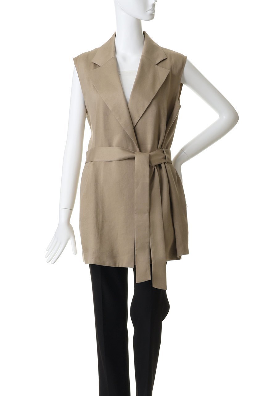 【ベイジ,/BEIGE,】のMICA / リネンブレンドベルト付きジレ 人気、トレンドファッション・服の通販 founy(ファニー) 　ファッション　Fashion　レディースファッション　Fashion for Women　アウター　Coat / Outerwear Collection　レディースジャケット・軽アウター　Jackets　ベルト&ウエストマーク　Belts & Waist Accessories　2026年　2026　オケージョン　Occasion Wear　カットソー　Cut and Sewn Top　シンプル　Simple, Minimal　ジャケット　Jacket, Outerwear　セットアップ　Set-Up, Coordinated Outfit　セレモニー　Ceremony　ベスト　Vest, Waistcoat　夏　Summer　春　Spring　S/S・春夏　SS, Spring/Summer, Warm Season　other-3|ID: prp329100004847069 ipo3291000000035627863