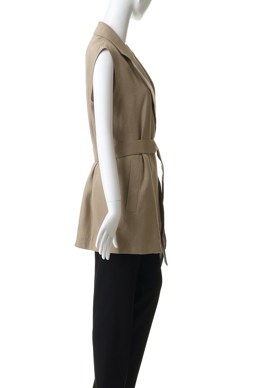 【ベイジ,/BEIGE,】のMICA / リネンブレンドベルト付きジレ 人気、トレンドファッション・服の通販 founy(ファニー) 　ファッション　Fashion　レディースファッション　Fashion for Women　アウター　Coat / Outerwear Collection　レディースジャケット・軽アウター　Jackets　ベルト&ウエストマーク　Belts & Waist Accessories　2026年　2026　オケージョン　Occasion Wear　カットソー　Cut and Sewn Top　シンプル　Simple, Minimal　ジャケット　Jacket, Outerwear　セットアップ　Set-Up, Coordinated Outfit　セレモニー　Ceremony　ベスト　Vest, Waistcoat　夏　Summer　春　Spring　S/S・春夏　SS, Spring/Summer, Warm Season　other-4|ID: prp329100004847069 ipo3291000000035627864