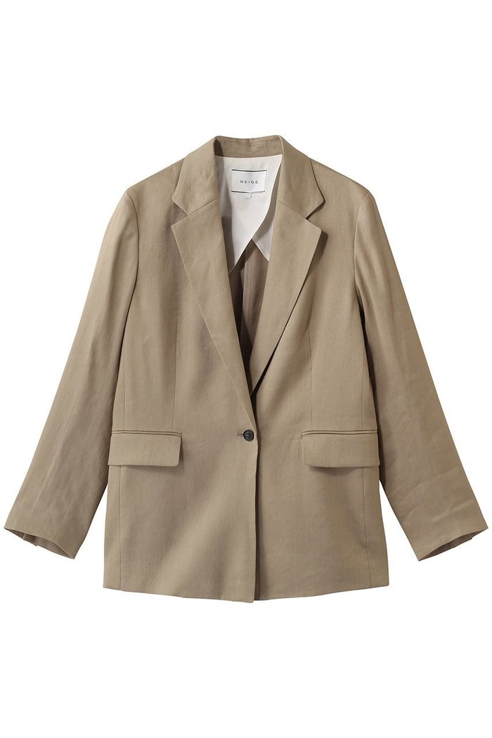 【ベイジ,/BEIGE,】のMICA / リネンブレンドテーラードジャケット インテリア・キッズ・メンズ・レディースファッション・服の通販 founy(ファニー) https://founy.com/ ファッション Fashion レディースファッション Fashion for Women アウター Coat / Outerwear Collection レディースジャケット・軽アウター Jackets テーラードジャケット / 通勤・きれいめスタイル Tailored Jackets & Blazers 2026年 2026 ジャケット Jacket, Outerwear セットアップ Set-Up, Coordinated Outfit デニム Denim, Jeans Material バランス Balance, Style Balance 夏 Summer 春 Spring S/S・春夏 SS, Spring/Summer, Warm Season |ID: prp329100004847072 ipo3291000000035638105