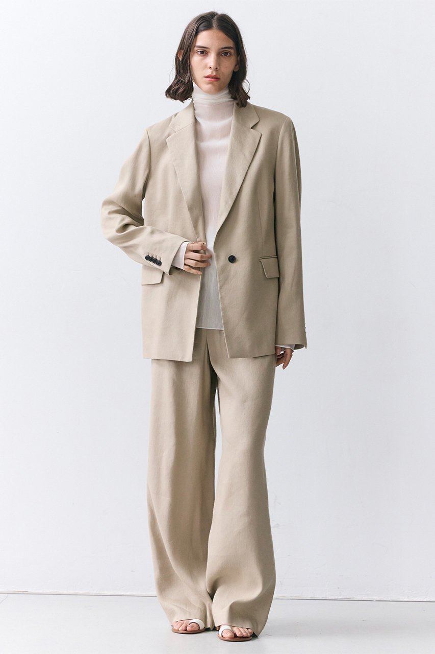 【ベイジ,/BEIGE,】のMICA / リネンブレンドテーラードジャケット 人気、トレンドファッション・服の通販 founy(ファニー) 　ファッション　Fashion　レディースファッション　Fashion for Women　アウター　Coat / Outerwear Collection　レディースジャケット・軽アウター　Jackets　テーラードジャケット / 通勤・きれいめスタイル　Tailored Jackets & Blazers　2026年　2026　ジャケット　Jacket, Outerwear　セットアップ　Set-Up, Coordinated Outfit　デニム　Denim, Jeans Material　バランス　Balance, Style Balance　夏　Summer　春　Spring　S/S・春夏　SS, Spring/Summer, Warm Season　other-8|ID: prp329100004847072 ipo3291000000035707345