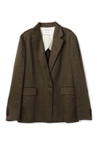 【ベイジ,/BEIGE,】のMICA / リネンブレンドテーラードジャケット 人気、トレンドファッション・服の通販 founy(ファニー) ファッション Fashion レディースファッション Fashion for Women アウター Coat / Outerwear Collection レディースジャケット・軽アウター Jackets テーラードジャケット / 通勤・きれいめスタイル Tailored Jackets & Blazers 2026年 2026 ジャケット Jacket, Outerwear セットアップ Set-Up, Coordinated Outfit デニム Denim, Jeans Material バランス Balance, Style Balance 夏 Summer 春 Spring S/S・春夏 SS, Spring/Summer, Warm Season thumbnail Khaki|ID: prp329100004847073 ipo3291000000035397791