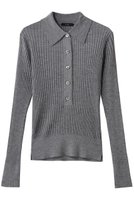 【イレーヴ/YLEVE】のウール シルク カシミア リブ ニット ポロ 人気、トレンドファッション・服の通販 founy(ファニー) ファッション Fashion レディースファッション Fashion for Women トップス・カットソー Cut & Sew Tops ニット Knit Tops & Sweaters カジュアルプルオーバー・ニットトップス Pullovers & Knit Tops / Casual Pullovers シルク Silk, 100% Silk バランス Balance, Style Balance ワイドリブ Wide Rib, Wide Ribbed Knit |ID:prp329100004847080