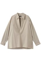 【イレーヴ/YLEVE】のコットン シルク タイプライター スキッパー シャツ 人気、トレンドファッション・服の通販 founy(ファニー) ファッション Fashion レディースファッション Fashion for Women トップス・カットソー Cut & Sew Tops シャツ・ブラウス・オフィスカジュアル Elegant Blouses & Button-Ups シルク Silk, 100% Silk スキッパー Skipper, Open Collar スリーブ Sleeve, Long Sleeve / Short Sleeve タイプライター Typewriter Fabric, Crisp Cotton ロング Long, Long-Length thumbnail ライトソイ|ID: prp329100004847082 ipo3291000000035852026