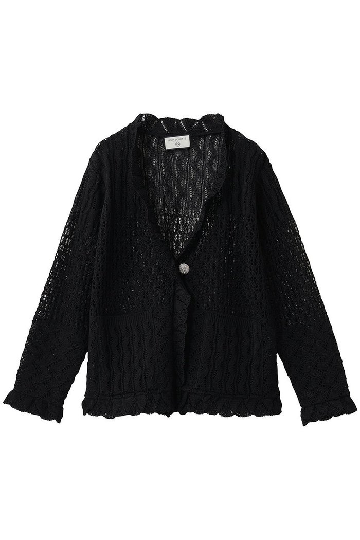 【ルール ロジェット/leur logette】のコットンニットカーディガン インテリア・キッズ・メンズ・レディースファッション・服の通販 founy(ファニー) https://founy.com/ ファッション Fashion レディースファッション Fashion for Women トップス・カットソー Cut & Sew Tops ニット Knit Tops & Sweaters カーディガン・羽織り Layered Style Cardigans 2026年 2026 カーディガン Cardigan, Knitwear メッシュ Mesh, Net Fabric 夏 Summer 春 Spring S/S・春夏 SS, Spring/Summer, Warm Season |ID: prp329100004847084 ipo3291000000036142773