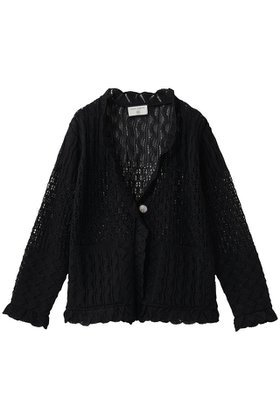 【ルール ロジェット/leur logette】のコットンニットカーディガン 人気、トレンドファッション・服の通販 founy(ファニー) ファッション Fashion レディースファッション Fashion for Women トップス・カットソー Cut & Sew Tops ニット Knit Tops & Sweaters カーディガン・羽織り Layered Style Cardigans カーディガン Cardigan, Knitwear メッシュ Mesh, Net Fabric |ID:prp329100004847084