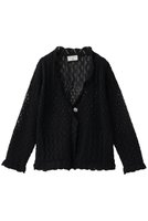 【ルール ロジェット/leur logette】のコットンニットカーディガン 人気、トレンドファッション・服の通販 founy(ファニー) ファッション Fashion レディースファッション Fashion for Women トップス・カットソー Cut & Sew Tops ニット Knit Tops & Sweaters カーディガン・羽織り Layered Style Cardigans カーディガン Cardigan, Knitwear メッシュ Mesh, Net Fabric |ID:prp329100004847084