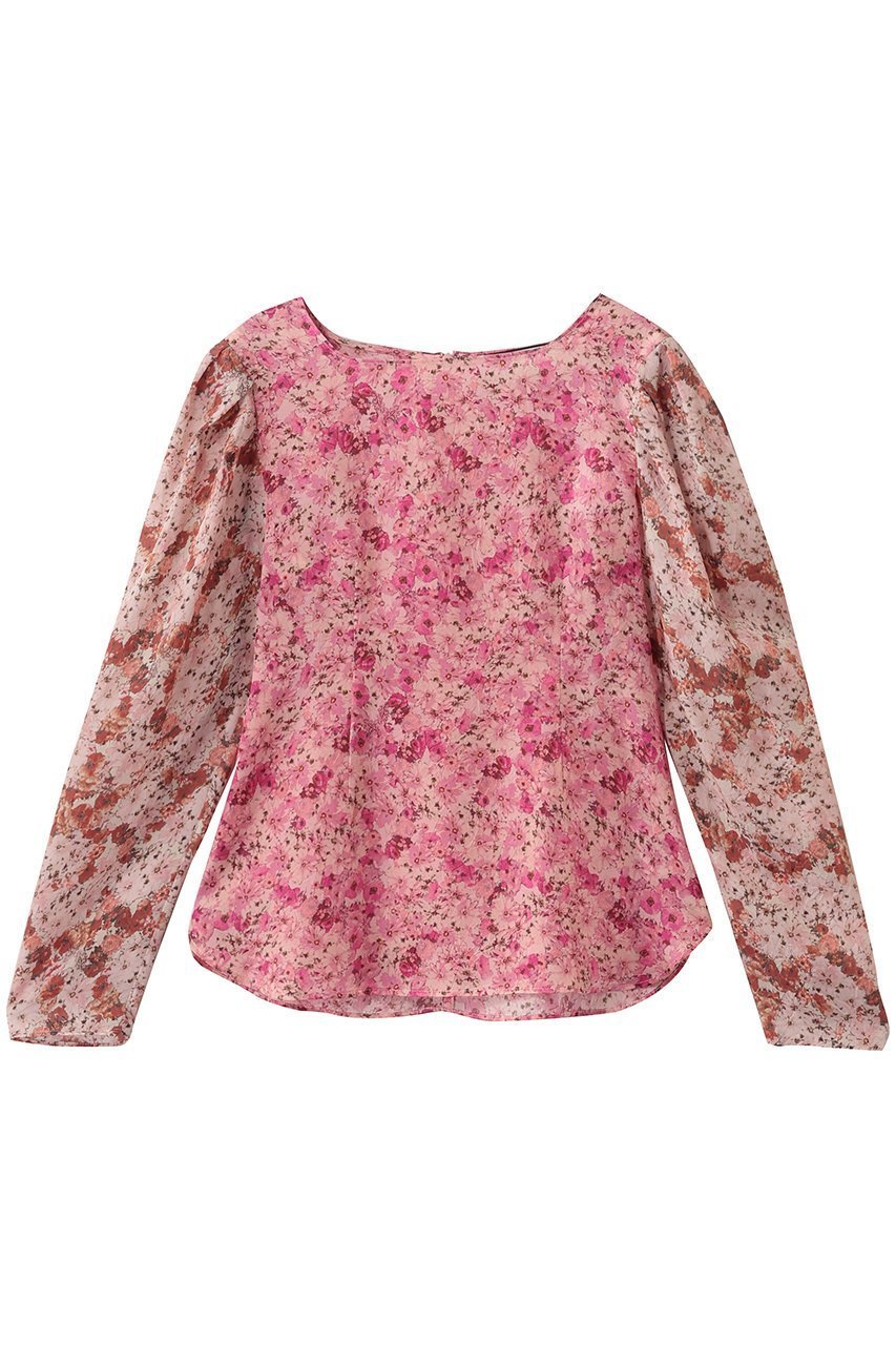 【ルール ロジェット/leur logette】のポエティックブルームプリントキュプラトップス インテリア・キッズ・メンズ・レディースファッション・服の通販 founy(ファニー) 　ファッション　Fashion　レディースファッション　Fashion for Women　トップス・カットソー　Cut & Sew Tops　シャツ・ブラウス・オフィスカジュアル　Elegant Blouses & Button-Ups　2026年　2026　グラデーション　Gradient, Ombre　シンプル　Simple, Minimal　スリーブ　Sleeve, Long Sleeve / Short Sleeve　フィット　Fit, Slim Fit　フラワー　Flower, Floral　プリント　Print, Printed Pattern　ボトム　Bottoms, Lower Wear　ロング　Long, Long-Length　夏　Summer　春　Spring　S/S・春夏　SS, Spring/Summer, Warm Season　ブラウン|ID: prp329100004847087 ipo3291000000035397878