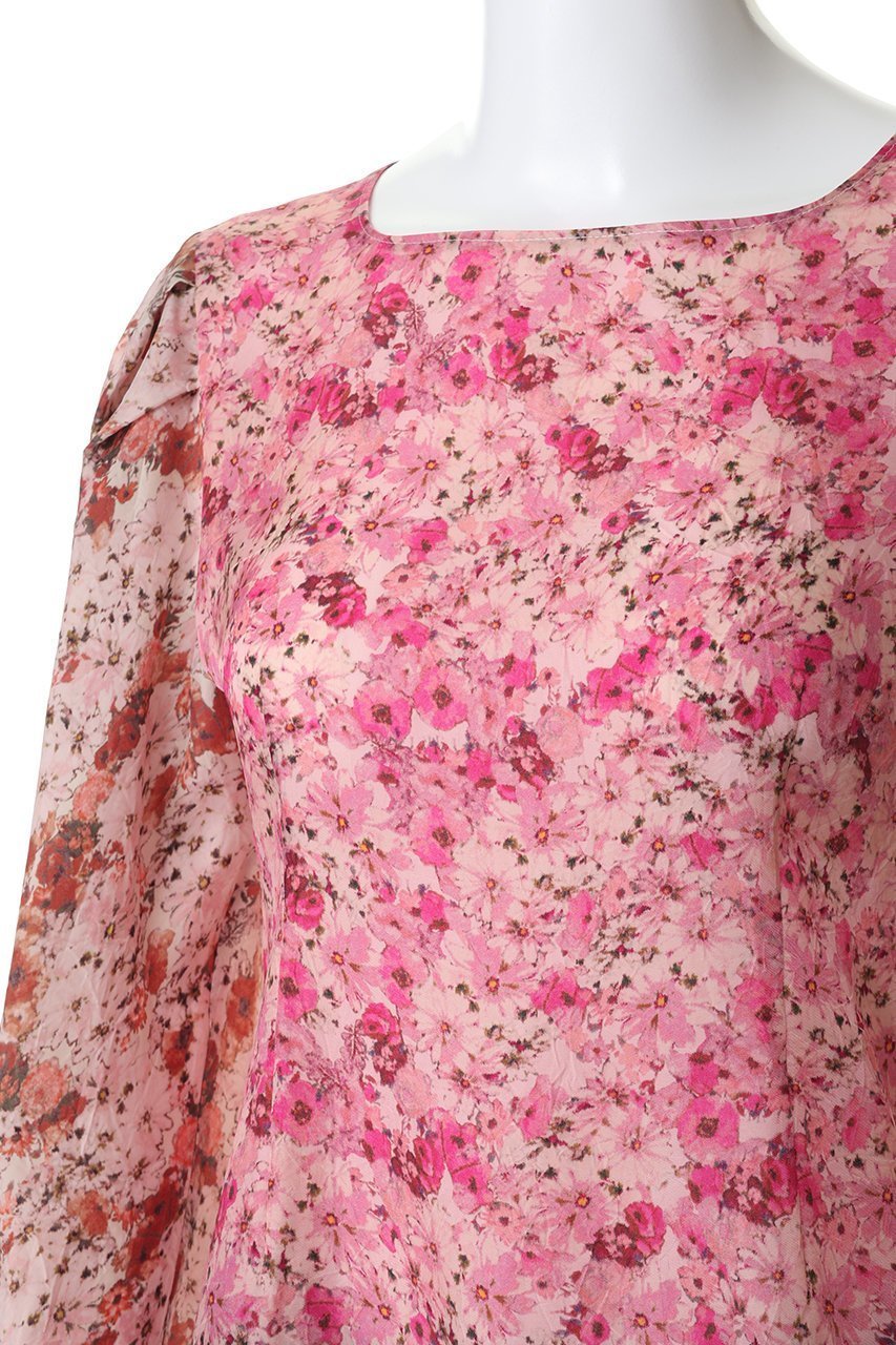 【ルール ロジェット/leur logette】のポエティックブルームプリントキュプラトップス 人気、トレンドファッション・服の通販 founy(ファニー) 　ファッション　Fashion　レディースファッション　Fashion for Women　トップス・カットソー　Cut & Sew Tops　シャツ・ブラウス・オフィスカジュアル　Elegant Blouses & Button-Ups　2026年　2026　グラデーション　Gradient, Ombre　シンプル　Simple, Minimal　スリーブ　Sleeve, Long Sleeve / Short Sleeve　フィット　Fit, Slim Fit　フラワー　Flower, Floral　プリント　Print, Printed Pattern　ボトム　Bottoms, Lower Wear　ロング　Long, Long-Length　夏　Summer　春　Spring　S/S・春夏　SS, Spring/Summer, Warm Season　other-5|ID: prp329100004847087 ipo3291000000035397887