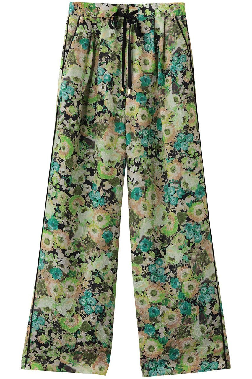 【ルール ロジェット/leur logette】のフラワープリントキュプラパンツ 人気、トレンドファッション・服の通販 founy(ファニー) 　ファッション　Fashion　レディースファッション　Fashion for Women　パンツ　Pants & Trousers　2026年　2026　キュプラ　Cupro, Eco Fabric　フラワー　Flower, Floral　プリント　Print, Printed Pattern　リボン　Ribbon, Bow　リラックス　Relax, Relaxed Fit　夏　Summer　春　Spring　S/S・春夏　SS, Spring/Summer, Warm Season　 other-1|ID: prp329100004847089 ipo3291000000035397889