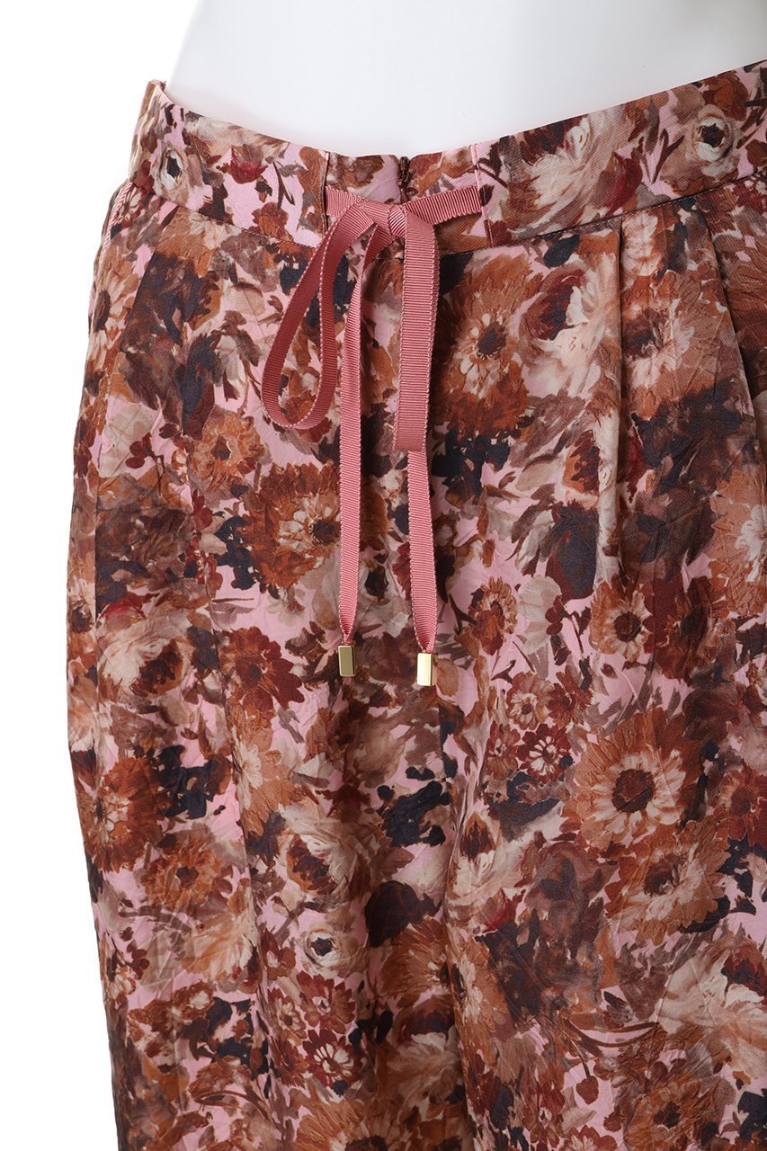 【ルール ロジェット/leur logette】のフラワープリントキュプラパンツ 人気、トレンドファッション・服の通販 founy(ファニー) 　ファッション　Fashion　レディースファッション　Fashion for Women　パンツ　Pants & Trousers　2026年　2026　キュプラ　Cupro, Eco Fabric　フラワー　Flower, Floral　プリント　Print, Printed Pattern　リボン　Ribbon, Bow　リラックス　Relax, Relaxed Fit　夏　Summer　春　Spring　S/S・春夏　SS, Spring/Summer, Warm Season　other-5|ID: prp329100004847089 ipo3291000000035397901