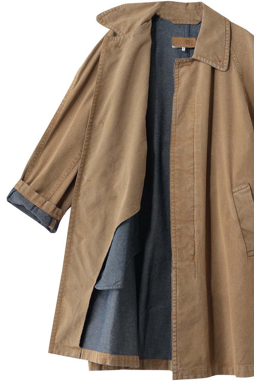 【エムエム6 メゾン マルタン マルジェラ/MM6 Maison Martin Margiela】のステンカラーコート 人気、トレンドファッション・服の通販 founy(ファニー) 　ファッション　Fashion　レディースファッション　Fashion for Women　アウター　Coat / Outerwear Collection　コート・ロングコート・ピーコート　Long Coats, Peacoats & More　2026年　2026　カッティング　Cutting Detail　ベーシック　Basic, Essential　ロング　Long, Long-Length　夏　Summer　春　Spring　S/S・春夏　SS, Spring/Summer, Warm Season　other-6|ID: prp329100004847097 ipo3291000000035397956