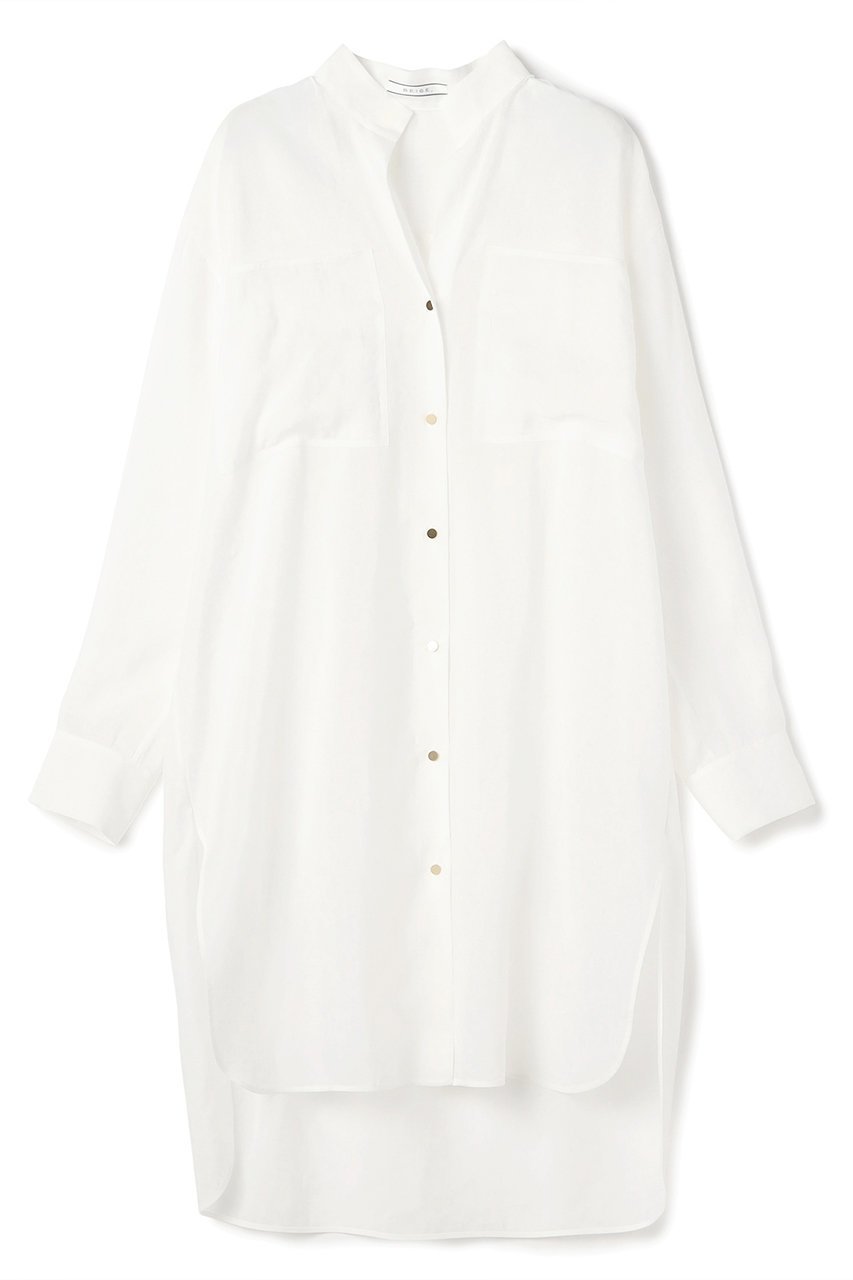 【ベイジ,/BEIGE,】のPAULINE / リネンヴィスコースオーバーサイズロングシャツ 人気、トレンドファッション・服の通販 founy(ファニー) ファッション Fashion レディースファッション Fashion for Women トップス・カットソー Cut & Sew Tops シャツ・ブラウス・オフィスカジュアル Elegant Blouses & Button-Ups 2026年 2026 スリーブ Sleeve, Long Sleeve / Short Sleeve ポケット Pocket, Pocket Detail ロング Long, Long-Length 夏 Summer 春 Spring S/S・春夏 SS, Spring/Summer, Warm Season 羽織 Haori, Light Jacket other-1|ID: prp329100004847102 ipo3291000000035398010