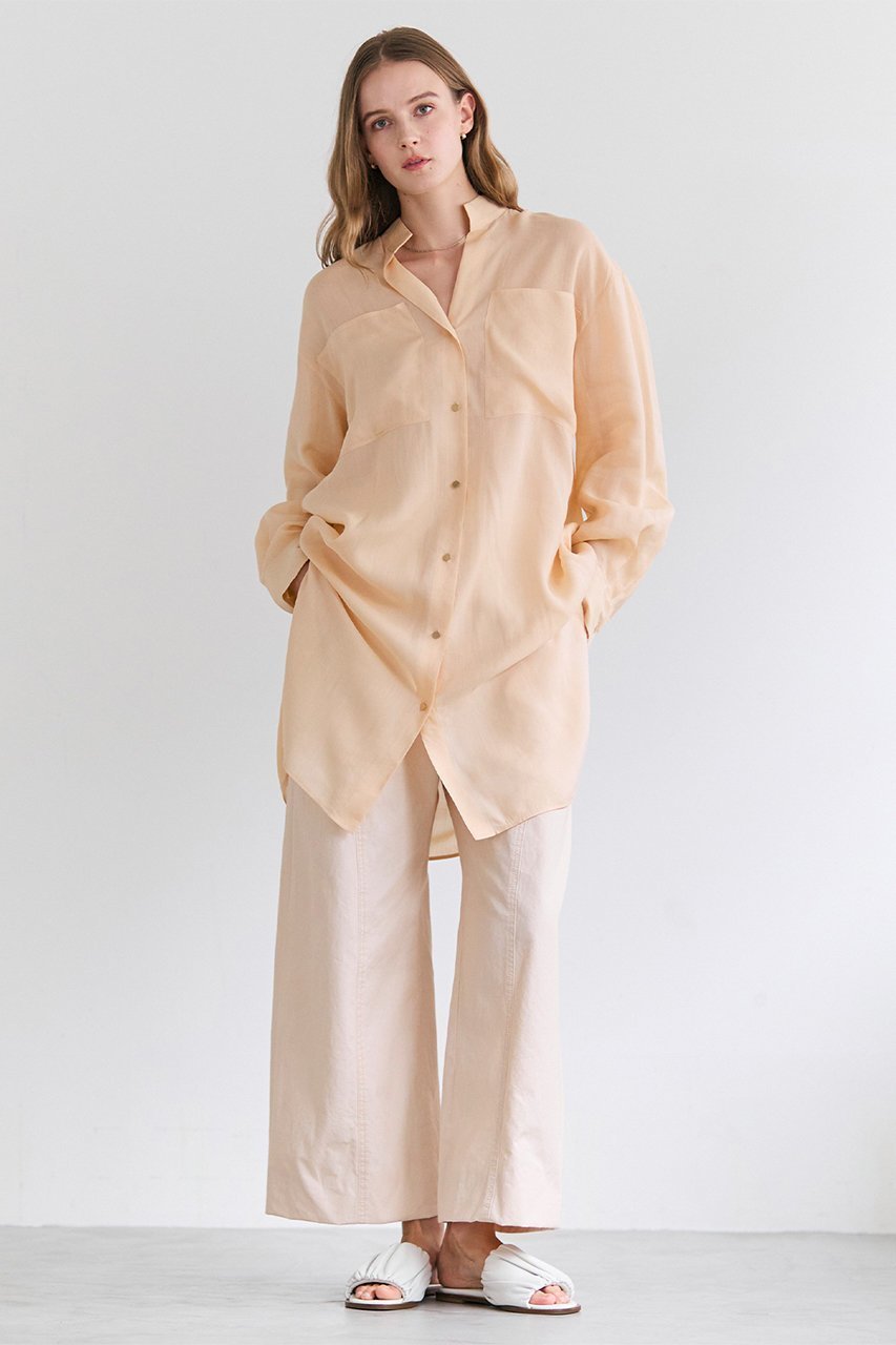 【ベイジ,/BEIGE,】のPAULINE / リネンヴィスコースオーバーサイズロングシャツ 人気、トレンドファッション・服の通販 founy(ファニー) ファッション Fashion レディースファッション Fashion for Women トップス・カットソー Cut & Sew Tops シャツ・ブラウス・オフィスカジュアル Elegant Blouses & Button-Ups 2026年 2026 スリーブ Sleeve, Long Sleeve / Short Sleeve ポケット Pocket, Pocket Detail ロング Long, Long-Length 夏 Summer 春 Spring S/S・春夏 SS, Spring/Summer, Warm Season 羽織 Haori, Light Jacket other-2|ID: prp329100004847102 ipo3291000000035398025