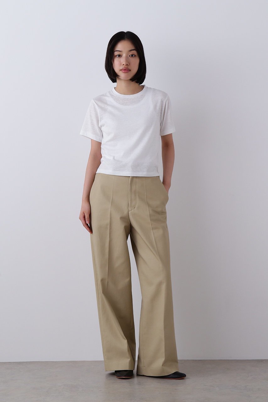 【イレーヴ/YLEVE】のFINX COTTON チノ パンツ 人気、トレンドファッション・服の通販 founy(ファニー) ファッション Fashion レディースファッション Fashion for Women パンツ Pants & Trousers なめらか Smooth, Silky Texture ストレート Straight, Straight Cut バランス Balance, Style Balance ワイド Wide, Wide Fit other-7|ID: prp329100004847105 ipo3291000000036142815