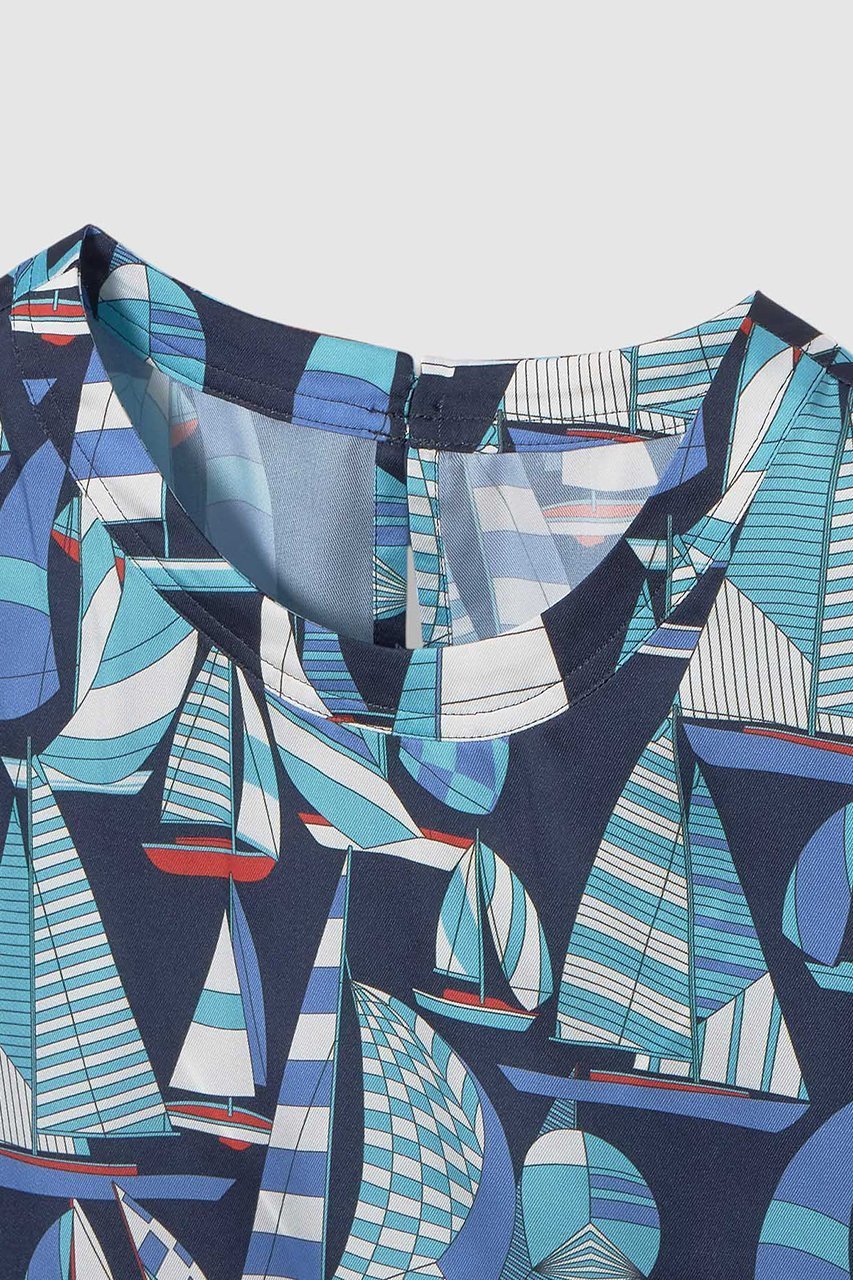 【アルアバイル/allureville】の【LOULOU WILLOUGHBY】RATTI マリーナプリント Tブラウス 人気、トレンドファッション・服の通販 founy(ファニー) 　ファッション　Fashion　レディースファッション　Fashion for Women　トップス・カットソー　Cut & Sew Tops　シャツ・ブラウス・オフィスカジュアル　Elegant Blouses & Button-Ups　2026年　2026　ショート　Short, Short Length　スリーブ　Sleeve, Long Sleeve / Short Sleeve　バランス　Balance, Style Balance　プリント　Print, Printed Pattern　モチーフ　Motif, Design Theme　今季　This Season, Current Season　夏　Summer　春　Spring　S/S・春夏　SS, Spring/Summer, Warm Season　other-3|ID: prp329100004847109 ipo3291000000035398093