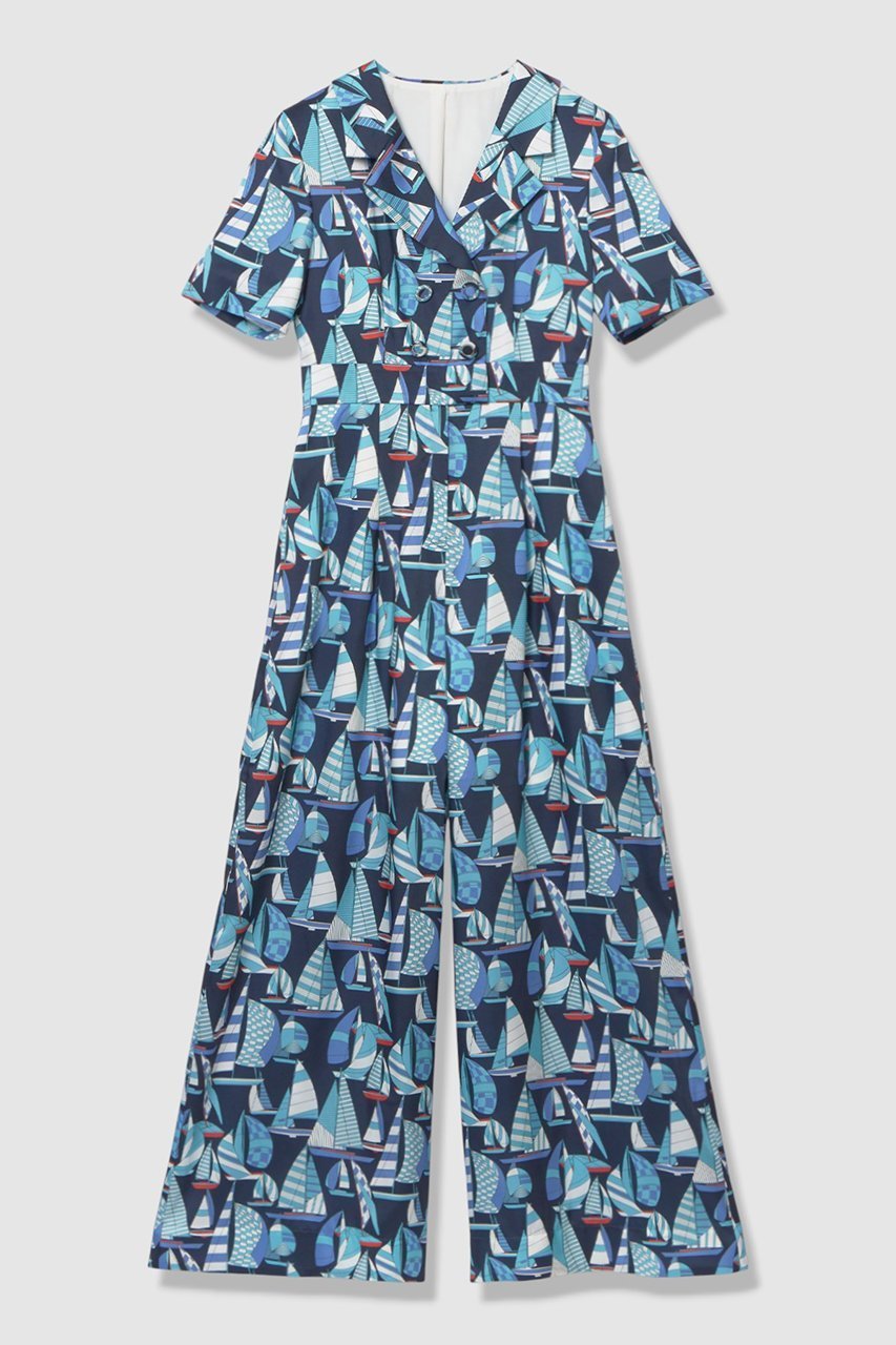 【アルアバイル/allureville】の【LOULOU WILLOUGHBY】RATTI マリーナプリントオールインワン インテリア・キッズ・メンズ・レディースファッション・服の通販 founy(ファニー) ファッション Fashion レディースファッション Fashion for Women パンツ Pants & Trousers 2026年 2026 フェミニン Feminine, Girly プリント Print, Printed Pattern マニッシュ Mannish, Boyish ロンパース Romper, Jumpsuit 夏 Summer 春 Spring S/S・春夏 SS, Spring/Summer, Warm Season ブルー系|ID: prp329100004847111 ipo3291000000035398119