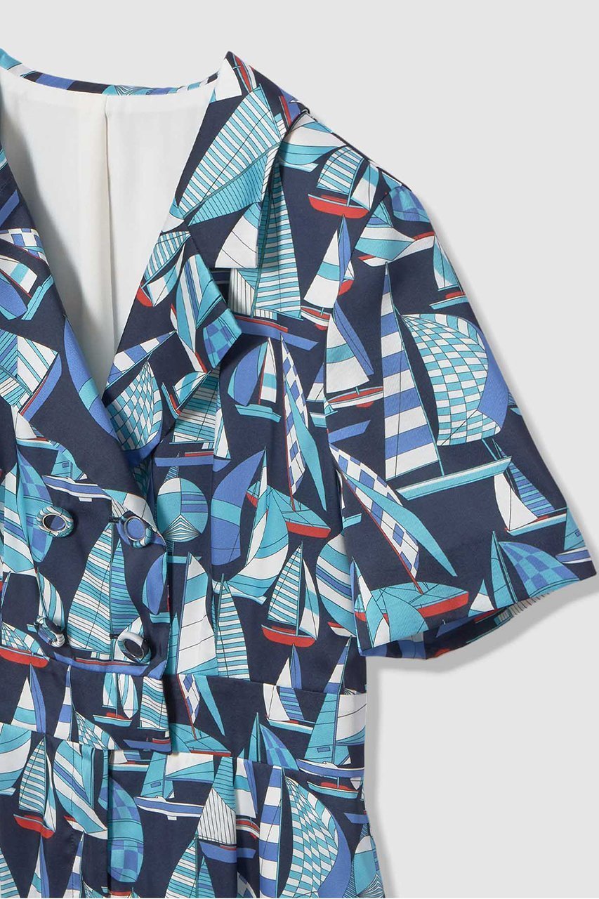 【アルアバイル/allureville】の【LOULOU WILLOUGHBY】RATTI マリーナプリントオールインワン 人気、トレンドファッション・服の通販 founy(ファニー) 　ファッション　Fashion　レディースファッション　Fashion for Women　パンツ　Pants & Trousers　フェミニン　Feminine, Girly　プリント　Print, Printed Pattern　マニッシュ　Mannish, Boyish　ロンパース　Romper, Jumpsuit　other-3|ID: prp329100004847111 ipo3291000000036952385