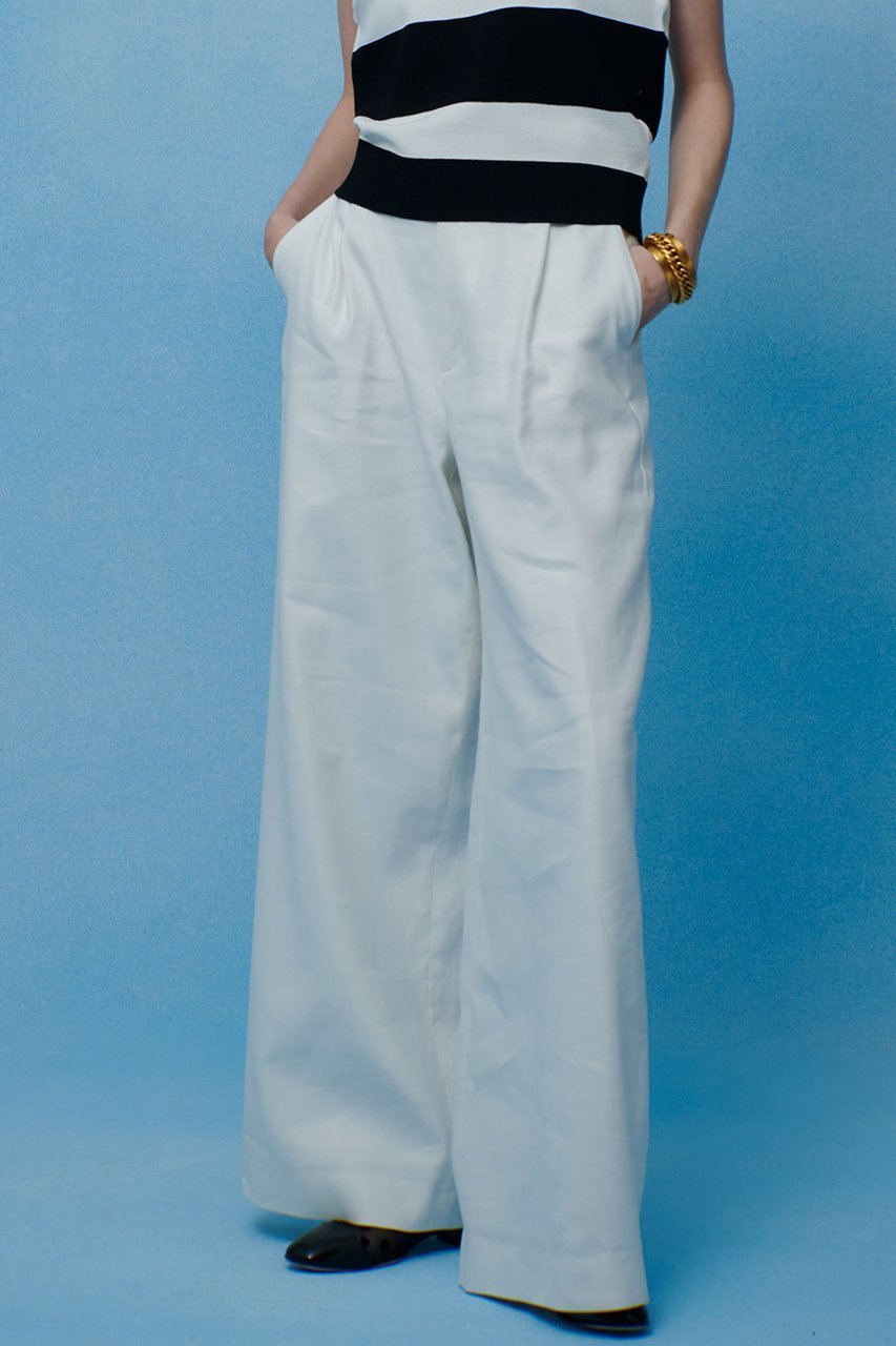 【アルアバイル/allureville】の【LOULOU WILLOUGHBY】NALYA リネンストレッチワイドパンツ インテリア・キッズ・メンズ・レディースファッション・服の通販 founy(ファニー) ファッション Fashion レディースファッション Fashion for Women パンツ Pants & Trousers 2026年 2026 おすすめ Recommended / Our Picks シンプル Simple, Minimal セットアップ Set-Up, Coordinated Outfit トレンド Trend, Trending Now ファブリック Fabric, Textile プリント Print, Printed Pattern 夏 Summer 春 Spring S/S・春夏 SS, Spring/Summer, Warm Season ホワイト|ID: prp329100004847112 ipo3291000000035398135