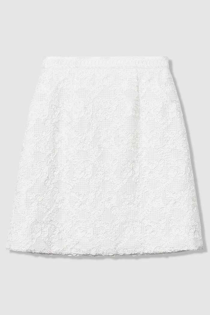 【アルアバイル/allureville】の【LOULOU WILLOUGHBY】コード刺繍ミニスカート インテリア・キッズ・メンズ・レディースファッション・服の通販 founy(ファニー) https://founy.com/ ファッション Fashion レディースファッション Fashion for Women スカート Skirts ミニスカート Mini Skirts 2026年 2026 コンパクト Compact, Small Size シルバー Silver, Metallic Silver シンプル Simple, Minimal ミニスカート Mini Skirt, Short Skirt レース Lace, Lace Fabric エレガント 上品 Elegant 台形 A-Line, Trapezoid Shape 夏 Summer 春 Spring S/S・春夏 SS, Spring/Summer, Warm Season |ID: prp329100004847116 ipo3291000000035398163