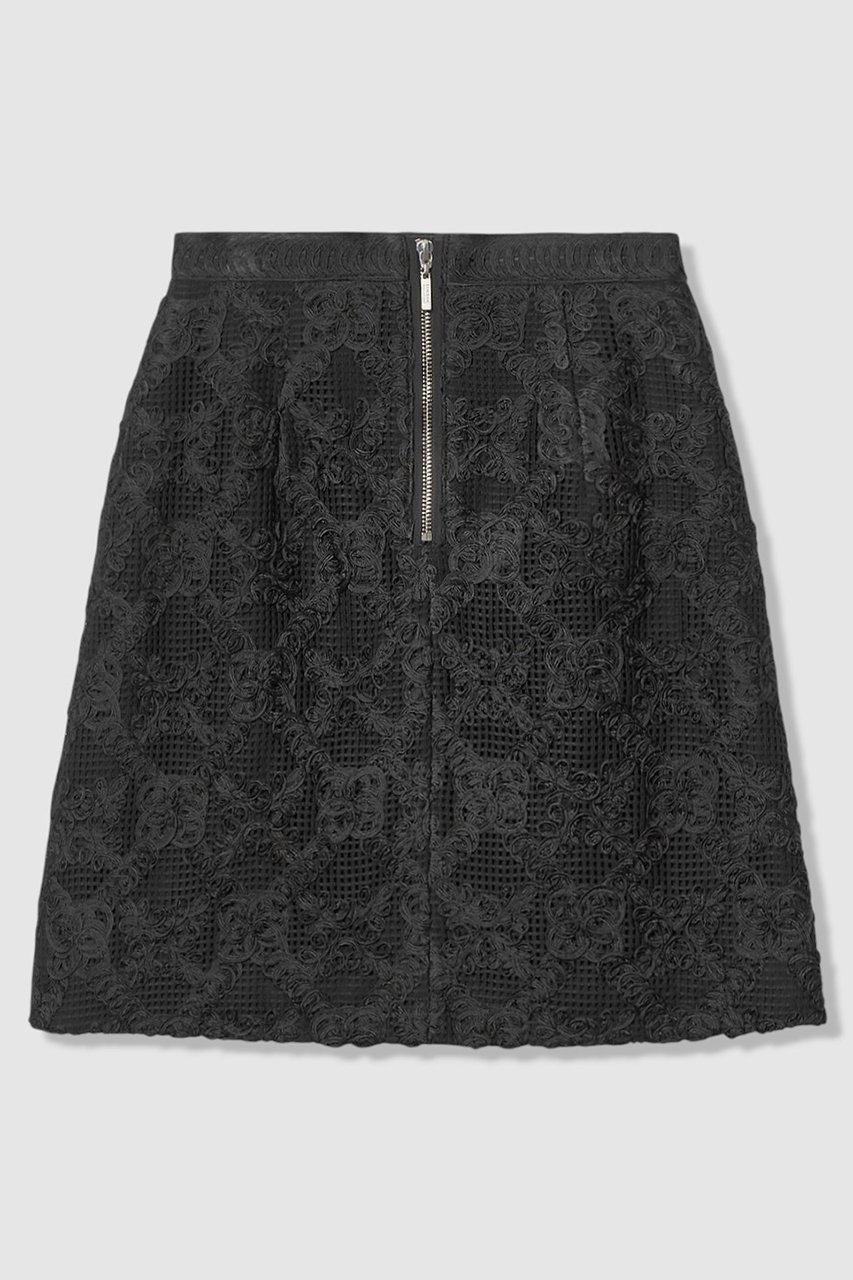 【アルアバイル/allureville】の【LOULOU WILLOUGHBY】コード刺繍ミニスカート 人気、トレンドファッション・服の通販 founy(ファニー) ファッション Fashion レディースファッション Fashion for Women スカート Skirts ミニスカート Mini Skirts 2026年 2026 コンパクト Compact, Small Size シルバー Silver, Metallic Silver シンプル Simple, Minimal ミニスカート Mini Skirt, Short Skirt レース Lace, Lace Fabric エレガント 上品 Elegant 台形 A-Line, Trapezoid Shape 夏 Summer 春 Spring S/S・春夏 SS, Spring/Summer, Warm Season other-2|ID: prp329100004847116 ipo3291000000035398167