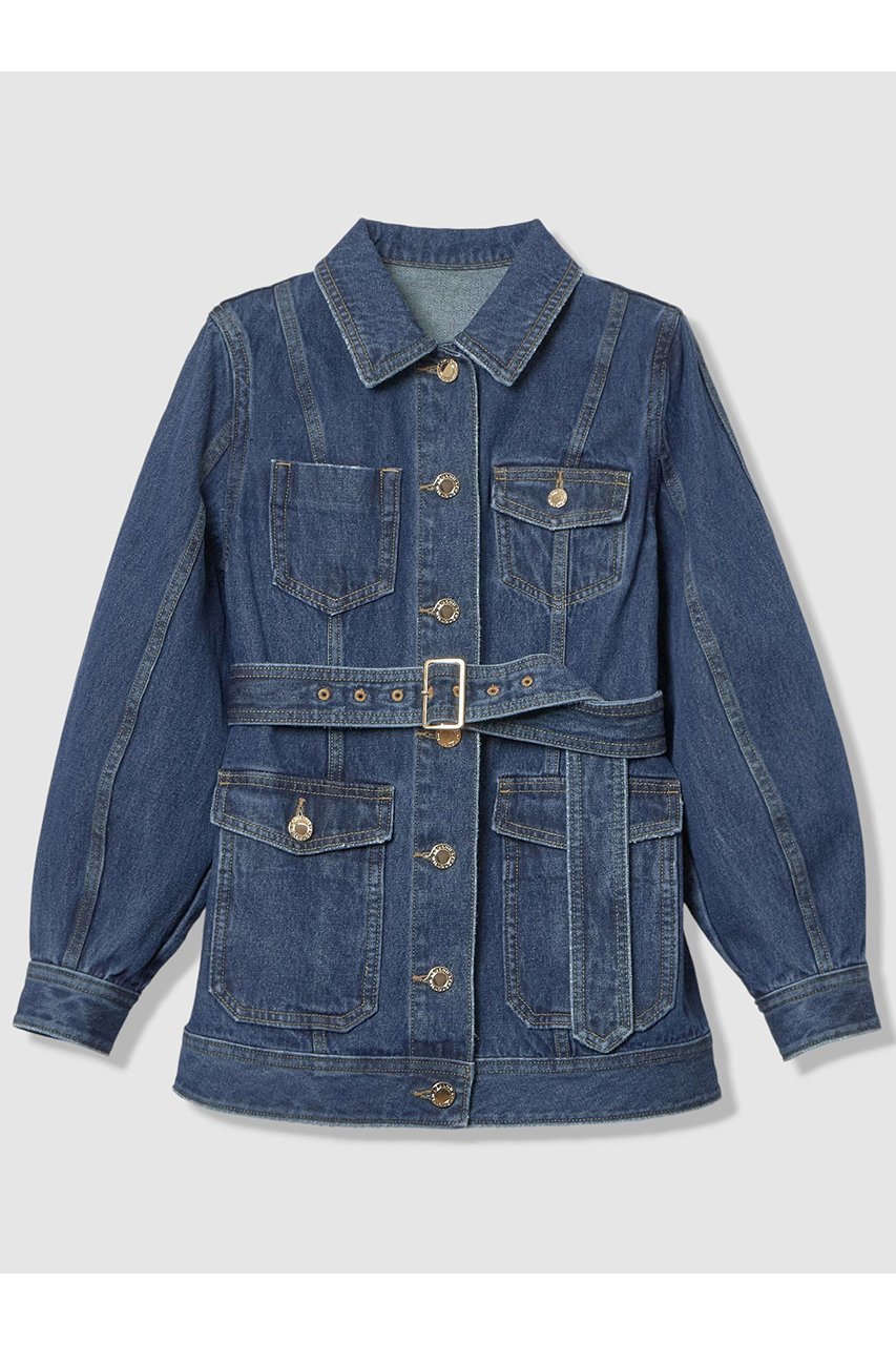 【アルアバイル/allureville】の【LOULOU WILLOUGHBY】カーブスリーブデニムジャケット インテリア・キッズ・メンズ・レディースファッション・服の通販 founy(ファニー) 　ファッション　Fashion　レディースファッション　Fashion for Women　アウター　Coat / Outerwear Collection　レディースジャケット・軽アウター　Jackets　デニムジャケット / カジュアルアウター　Denim Jackets　2026年　2026　アシンメトリー　Asymmetrical Style　シェイプ　Shape, Slim Fit　ジャケット　Jacket, Outerwear　スリーブ　Sleeve, Long Sleeve / Short Sleeve　デニム　Denim, Jeans Material　ポケット　Pocket, Pocket Detail　ヴィンテージ　Vintage Style　エレガント 上品　Elegant　夏　Summer　春　Spring　S/S・春夏　SS, Spring/Summer, Warm Season　ブルー|ID: prp329100004847119 ipo3291000000035852131