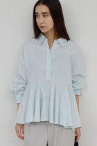 【ガリャルダガランテ/GALLARDAGALANTE】のフレアブラウス 人気、トレンドファッション・服の通販 founy(ファニー) ファッション Fashion レディースファッション Fashion for Women トップス・カットソー Cut & Sew Tops シャツ・ブラウス・オフィスカジュアル Elegant Blouses & Button-Ups 2026年 2026 スリーブ Sleeve, Long Sleeve / Short Sleeve デニム Denim, Jeans Material フレア Flare, Flared ボトム Bottoms, Lower Wear ロング Long, Long-Length エレガント 上品 Elegant 夏 Summer 春 Spring S/S・春夏 SS, Spring/Summer, Warm Season thumbnail サックスブルー|ID: prp329100004847121 ipo3291000000035398226