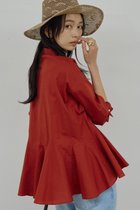 【ガリャルダガランテ/GALLARDAGALANTE】のフレアブラウス 人気、トレンドファッション・服の通販 founy(ファニー) ファッション Fashion レディースファッション Fashion for Women トップス・カットソー Cut & Sew Tops シャツ・ブラウス・オフィスカジュアル Elegant Blouses & Button-Ups 2026年 2026 スリーブ Sleeve, Long Sleeve / Short Sleeve デニム Denim, Jeans Material フレア Flare, Flared ボトム Bottoms, Lower Wear ロング Long, Long-Length エレガント 上品 Elegant 夏 Summer 春 Spring S/S・春夏 SS, Spring/Summer, Warm Season thumbnail レッド|ID: prp329100004847121 ipo3291000000035398227