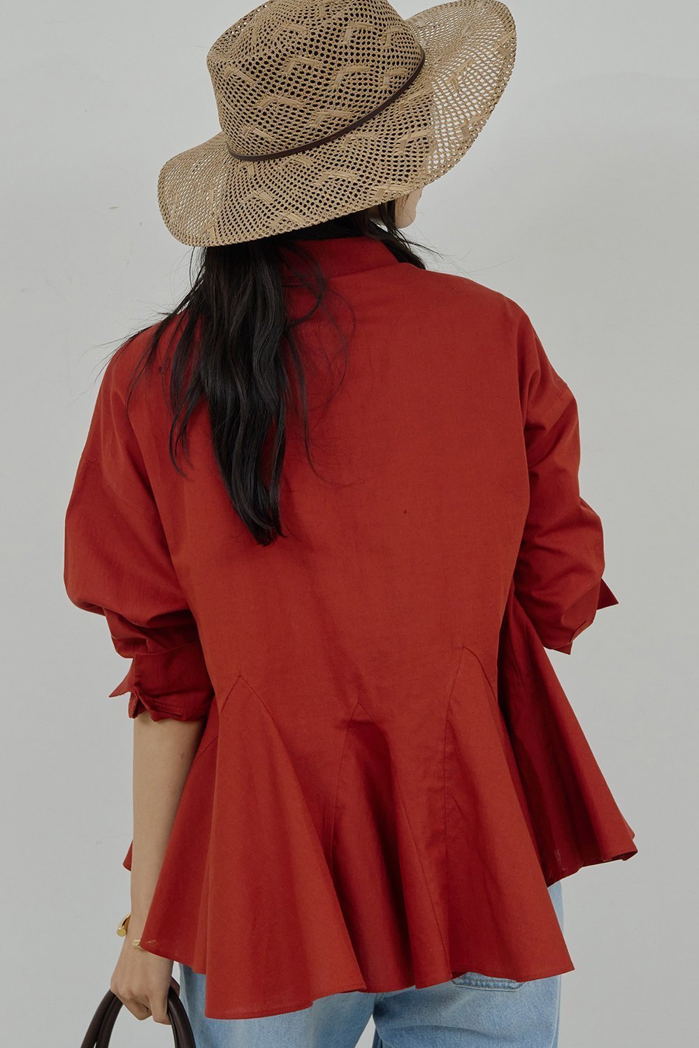 【ガリャルダガランテ/GALLARDAGALANTE】のフレアブラウス 人気、トレンドファッション・服の通販 founy(ファニー) 　ファッション　Fashion　レディースファッション　Fashion for Women　トップス・カットソー　Cut & Sew Tops　シャツ・ブラウス・オフィスカジュアル　Elegant Blouses & Button-Ups　2026年　2026　スリーブ　Sleeve, Long Sleeve / Short Sleeve　デニム　Denim, Jeans Material　フレア　Flare, Flared　ボトム　Bottoms, Lower Wear　ロング　Long, Long-Length　エレガント 上品　Elegant　夏　Summer　春　Spring　S/S・春夏　SS, Spring/Summer, Warm Season　other-8|ID: prp329100004847121 ipo3291000000035470919