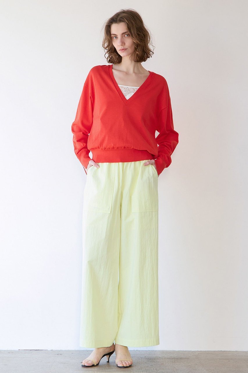 【マルティニーク/martinique】のブライトコットンシルクVネックニット 人気、トレンドファッション・服の通販 founy(ファニー) 　ファッション　Fashion　レディースファッション　Fashion for Women　トップス・カットソー　Cut & Sew Tops　ニット　Knit Tops & Sweaters　カジュアルプルオーバー・ニットトップス　Pullovers & Knit Tops / Casual Pullovers　Vネックトップス　V-Neck Tops / V-Cut Neckline Shirts　2026年　2026　おすすめ　Recommended / Our Picks　カットソー　Cut and Sewn Top　キャミソール　Camisole, Spaghetti Strap Top　シルク　Silk, 100% Silk　シンプル　Simple, Minimal　スリット　Slit, Slit Detail　フェミニン　Feminine, Girly　レース　Lace, Lace Fabric　エレガント 上品　Elegant　夏　Summer　春　Spring　S/S・春夏　SS, Spring/Summer, Warm Season　other-4|ID: prp329100004847124 ipo3291000000035398257