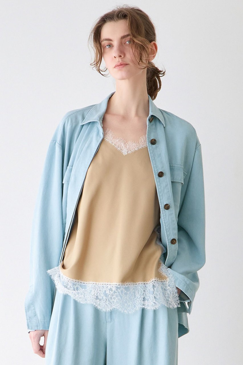 【マルティニーク/martinique】のマットヴィンテージシャツブルゾン インテリア・キッズ・メンズ・レディースファッション・服の通販 founy(ファニー) 　ファッション　Fashion　レディースファッション　Fashion for Women　アウター　Coat / Outerwear Collection　レディースジャケット・軽アウター　Jackets　ブルゾンジャケット・スポーティアウター　Blouson Jackets　ヴィンテージ　Vintage Style　春　Spring　ジャケット　Jacket, Outerwear　フロント　Front, Front Design　ブルゾン　Blouson, Bomber Jacket　羽織　Haori, Light Jacket　ミリタリー　Military, Army Style　レギュラー　Regular, Standard Fit　S/S・春夏　SS, Spring/Summer, Warm Season　おすすめ　Recommended / Our Picks　夏　Summer　2026年　2026　サックス|ID: prp329100004847131 ipo3291000000035398316