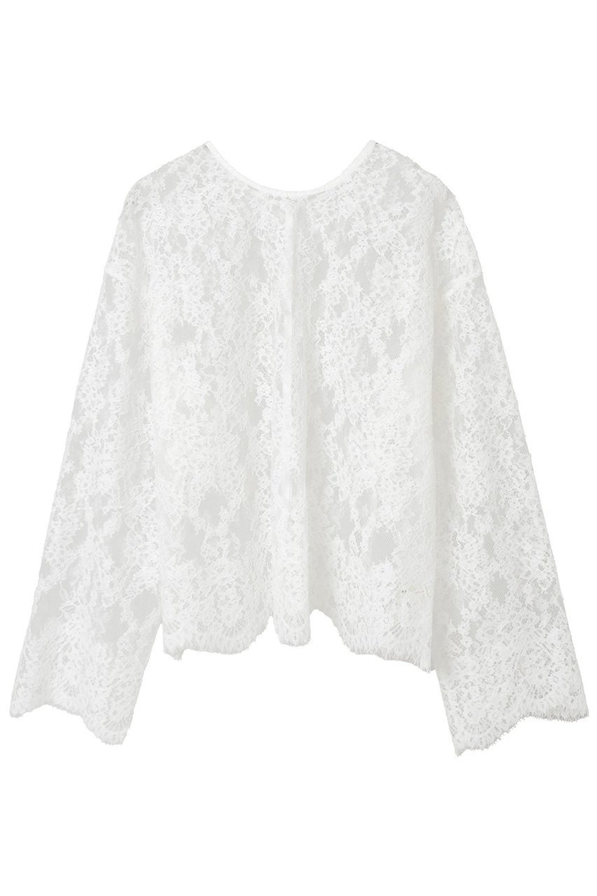 【マルティニーク/martinique】のレース2WAYブラウス 人気、トレンドファッション・服の通販 founy(ファニー) 　ファッション　Fashion　レディースファッション　Fashion for Women　トップス・カットソー　Cut & Sew Tops　シャツ・ブラウス・オフィスカジュアル　Elegant Blouses & Button-Ups　2026年　2026　おすすめ　Recommended / Our Picks　ギャザー　Gathered, Ruffled　スカラップ　Scallop, Scalloped Edge　スリーブ　Sleeve, Long Sleeve / Short Sleeve　デニム　Denim, Jeans Material　フロント　Front, Front Design　レース　Lace, Lace Fabric　ロング　Long, Long-Length　ワイド　Wide, Wide Fit　エレガント 上品　Elegant　夏　Summer　春　Spring　S/S・春夏　SS, Spring/Summer, Warm Season　羽織　Haori, Light Jacket　 other-1|ID: prp329100004847134 ipo3291000000035638171