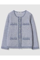 【アナイ/ANAYI】のミックスツイード ジャケットカーディガン ブルー|ID: prp329100004847138 ipo3291000000035398369