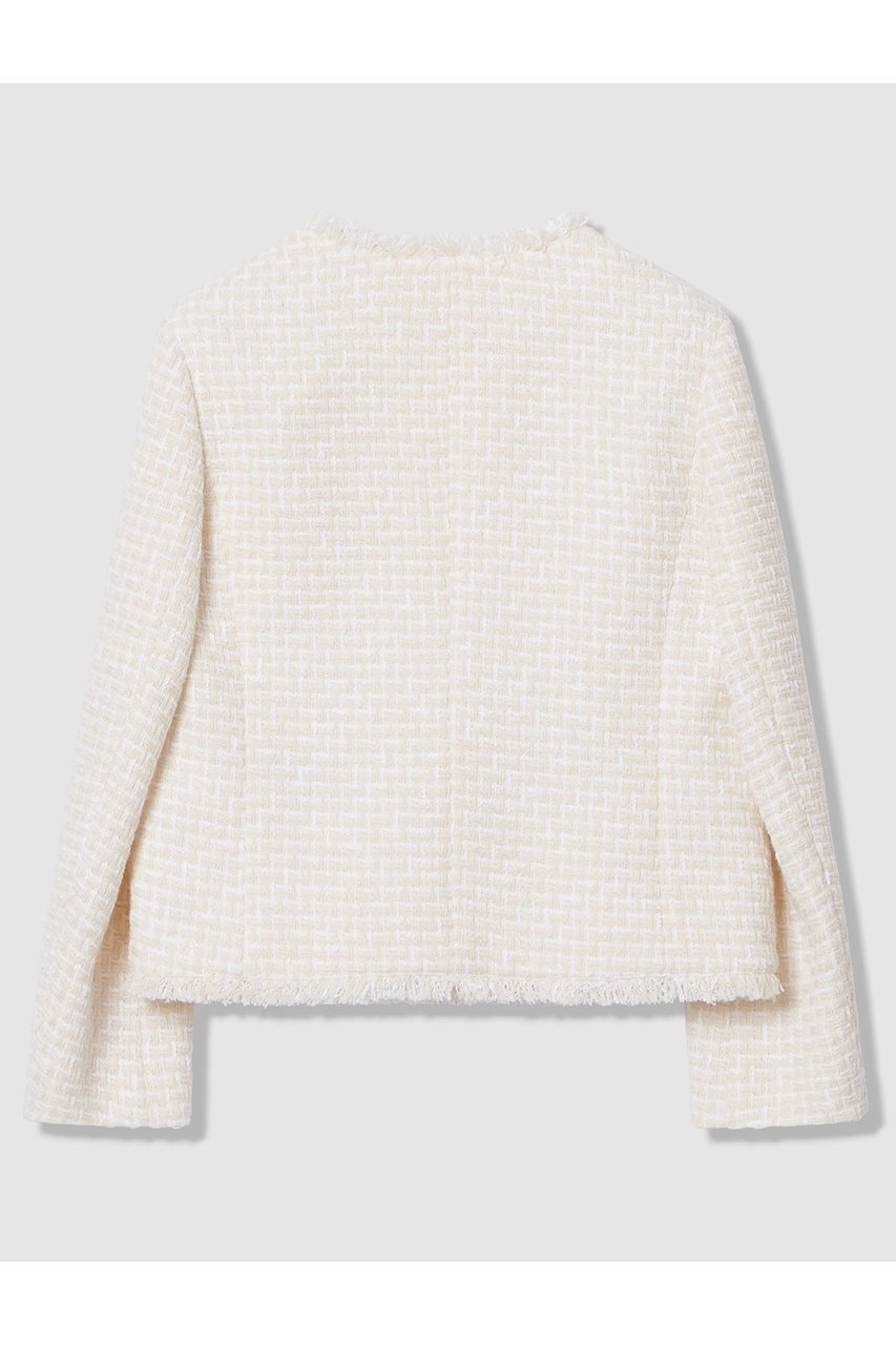 【アナイ/ANAYI】の【セットアップ対象商品】ソフトベージュツイードクルー ジャケット 人気、トレンドファッション・服の通販 founy(ファニー) 　ファッション　Fashion　レディースファッション　Fashion for Women　アウター　Coat / Outerwear Collection　レディースジャケット・軽アウター　Jackets　おすすめ　Recommended / Our Picks　キュロット　Culottes, Wide Shorts　ジャケット　Jacket, Outerwear　セットアップ　Set-Up, Coordinated Outfit　ツイード　Twill, Twill Weave　パール　Pearl, Pearl Accent　フランス　France, French　フリンジ　Fringe, Tassel　other-2|ID: prp329100004847139 ipo3291000000036952486