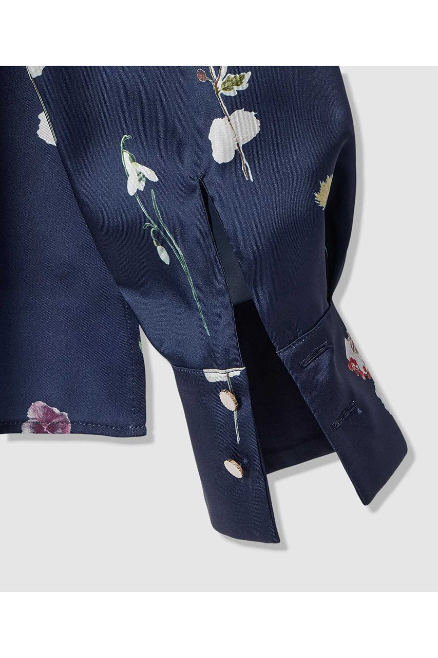 【アナイ/ANAYI】のボタニカルサテンプリントスカーフタイ ブラウス 人気、トレンドファッション・服の通販 founy(ファニー) 　ファッション　Fashion　レディースファッション　Fashion for Women　トップス・カットソー　Cut & Sew Tops　シャツ・ブラウス・オフィスカジュアル　Elegant Blouses & Button-Ups　2026年　2026　ショルダー　Shoulder, Shoulder Strap　シンプル　Simple, Minimal　スカーフ　Scarf, Neckwear　スタンド　Stand Collar, Upright Stand　スリーブ　Sleeve, Long Sleeve / Short Sleeve　ドロップ　Drop Shoulder, Dropped Style　プリント　Print, Printed Pattern　ボタニカル　Botanical, Floral Pattern　モチーフ　Motif, Design Theme　リラックス　Relax, Relaxed Fit　ロング　Long, Long-Length　夏　Summer　春　Spring　S/S・春夏　SS, Spring/Summer, Warm Season　other-6|ID: prp329100004847140 ipo3291000000036142937