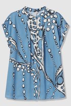 【アナイ/ANAYI】の【セットアップ対象商品】パールドットプリントノースリーブブラウス ブルー|ID: prp329100004847141 ipo3291000000035398397