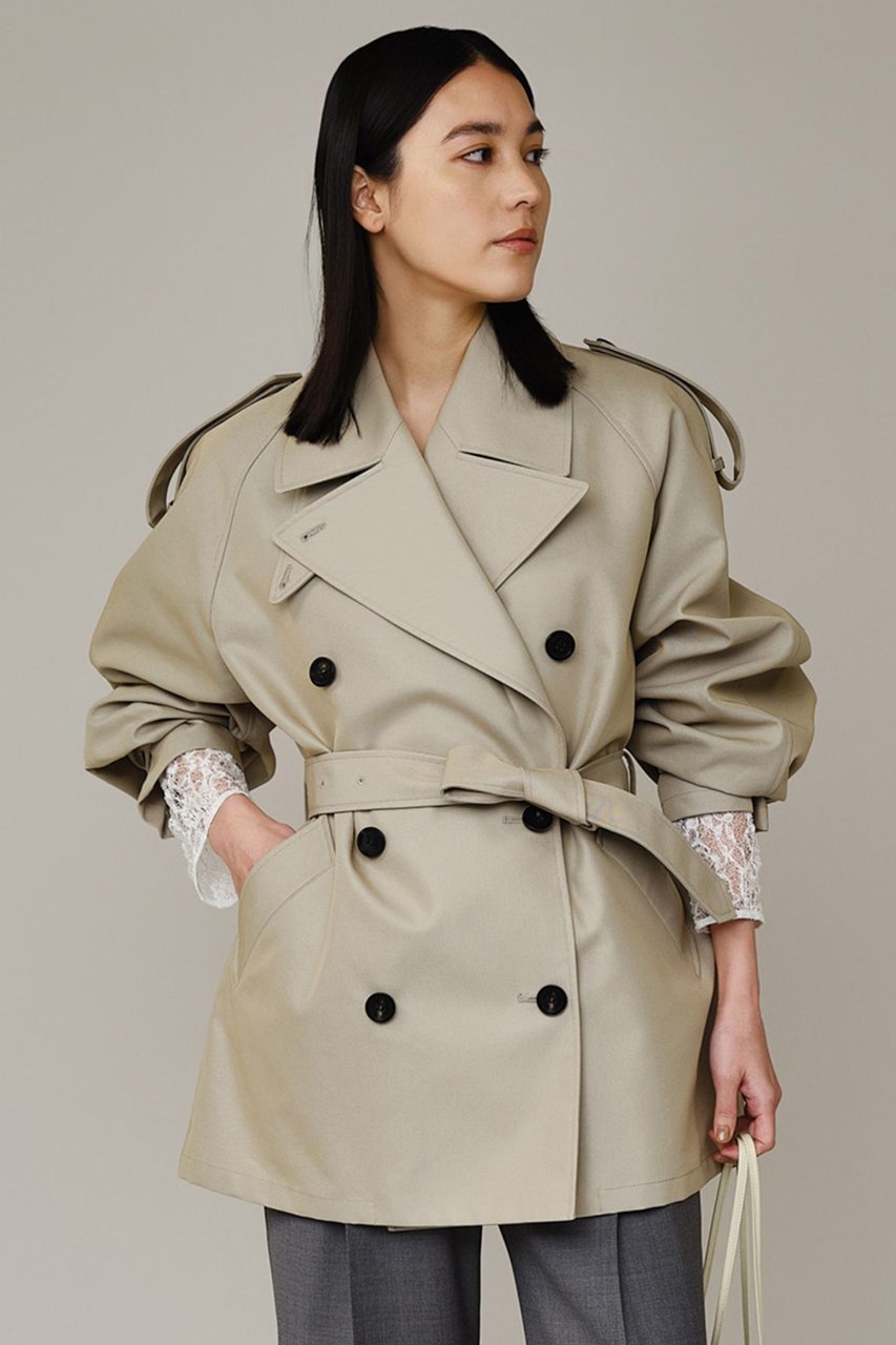 【カオス/Chaos】のルートントレンチコート 人気、トレンドファッション・服の通販 founy(ファニー) ファッション Fashion レディースファッション Fashion for Women アウター Coat / Outerwear Collection コート・ロングコート・ピーコート Long Coats, Peacoats & More トレンチコート / 春秋の定番アウター Trench Coats アクリル Acrylic Material 春 Spring コンパクト Compact, Small Size コーティング Coating, Coated Finish シャンブレー Chambray, Denim-Like Fabric ショート Short, Short Length ツイル Twist, Twisted Detail トレンチ Trench, Trench Coat フィット Fit, Slim Fit 防寒 Cold Protection, Winter-Ready ロング Long, Long-Length S/S・春夏 SS, Spring/Summer, Warm Season 夏 Summer 2026年 2026 other-1|ID: prp329100004847143 ipo3291000000035398413