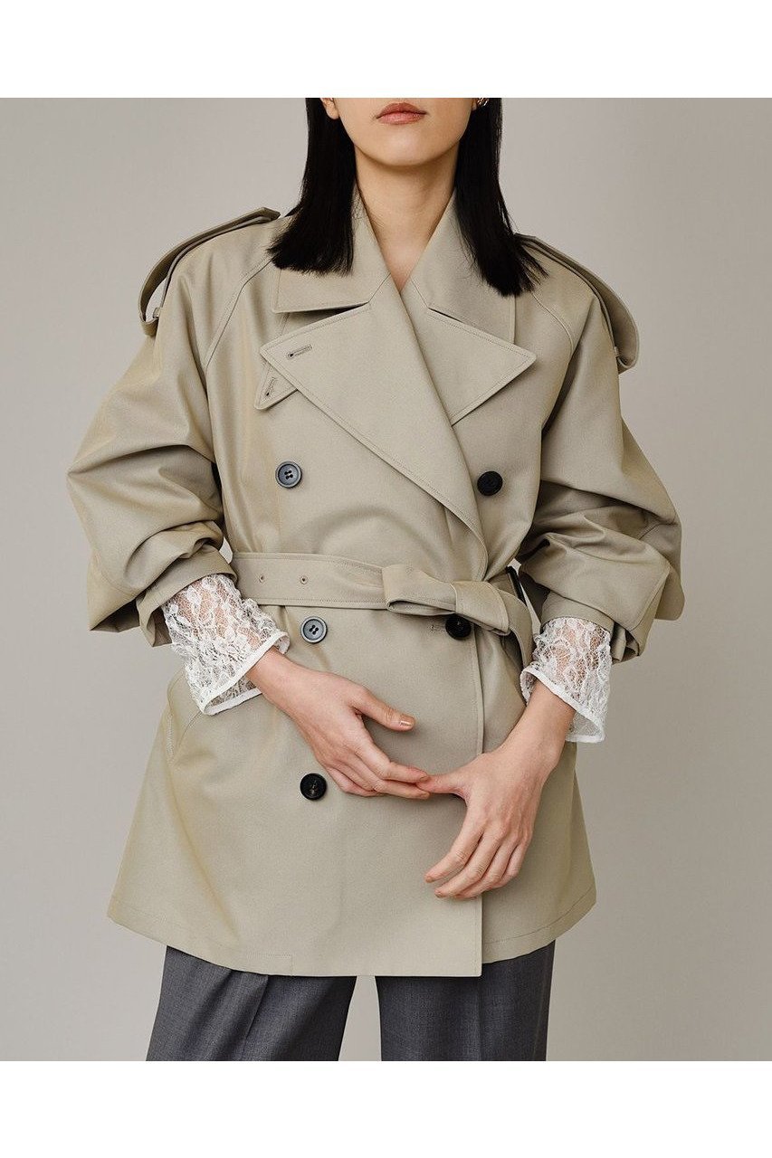 【カオス/Chaos】のルートントレンチコート 人気、トレンドファッション・服の通販 founy(ファニー) 　ファッション　Fashion　レディースファッション　Fashion for Women　アウター　Coat / Outerwear Collection　コート・ロングコート・ピーコート　Long Coats, Peacoats & More　トレンチコート / 春秋の定番アウター　Trench Coats　アクリル　Acrylic Material　春　Spring　コンパクト　Compact, Small Size　コーティング　Coating, Coated Finish　シャンブレー　Chambray, Denim-Like Fabric　ショート　Short, Short Length　ツイル　Twist, Twisted Detail　トレンチ　Trench, Trench Coat　フィット　Fit, Slim Fit　防寒　Cold Protection, Winter-Ready　ロング　Long, Long-Length　S/S・春夏　SS, Spring/Summer, Warm Season　夏　Summer　2026年　2026　other-2|ID: prp329100004847143 ipo3291000000035852301