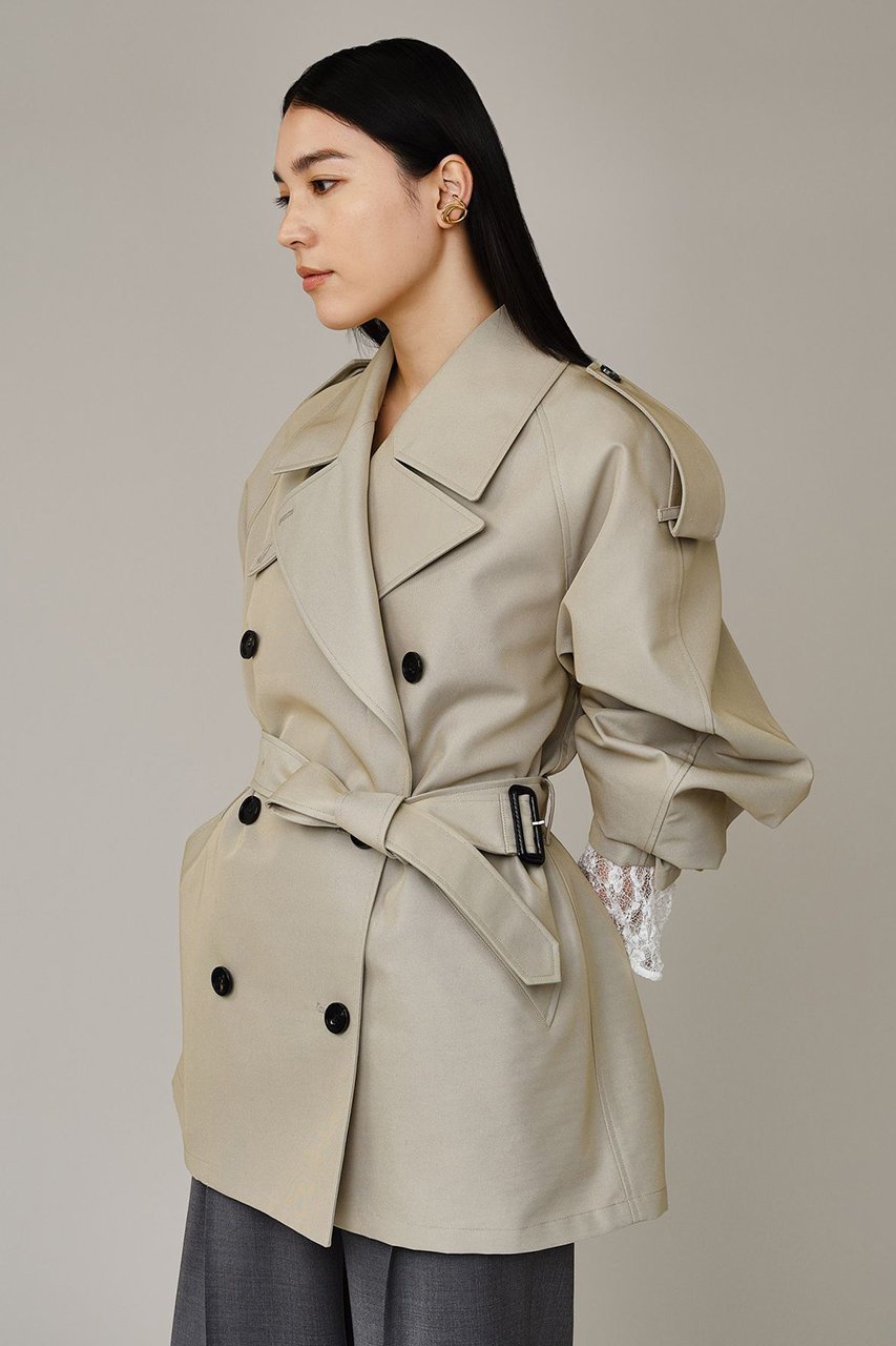 【カオス/Chaos】のルートントレンチコート 人気、トレンドファッション・服の通販 founy(ファニー) 　ファッション　Fashion　レディースファッション　Fashion for Women　アウター　Coat / Outerwear Collection　コート・ロングコート・ピーコート　Long Coats, Peacoats & More　トレンチコート / 春秋の定番アウター　Trench Coats　アクリル　Acrylic Material　春　Spring　コンパクト　Compact, Small Size　コーティング　Coating, Coated Finish　シャンブレー　Chambray, Denim-Like Fabric　ショート　Short, Short Length　ツイル　Twist, Twisted Detail　トレンチ　Trench, Trench Coat　フィット　Fit, Slim Fit　防寒　Cold Protection, Winter-Ready　ロング　Long, Long-Length　S/S・春夏　SS, Spring/Summer, Warm Season　夏　Summer　2026年　2026　other-3|ID: prp329100004847143 ipo3291000000035852302