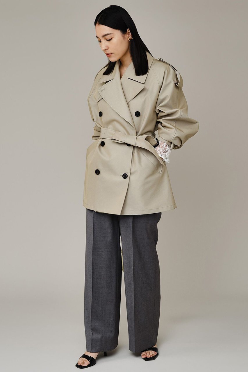 【カオス/Chaos】のルートントレンチコート 人気、トレンドファッション・服の通販 founy(ファニー) 　ファッション　Fashion　レディースファッション　Fashion for Women　アウター　Coat / Outerwear Collection　コート・ロングコート・ピーコート　Long Coats, Peacoats & More　トレンチコート / 春秋の定番アウター　Trench Coats　アクリル　Acrylic Material　春　Spring　コンパクト　Compact, Small Size　コーティング　Coating, Coated Finish　シャンブレー　Chambray, Denim-Like Fabric　ショート　Short, Short Length　ツイル　Twist, Twisted Detail　トレンチ　Trench, Trench Coat　フィット　Fit, Slim Fit　防寒　Cold Protection, Winter-Ready　ロング　Long, Long-Length　S/S・春夏　SS, Spring/Summer, Warm Season　夏　Summer　2026年　2026　other-4|ID: prp329100004847143 ipo3291000000035852304