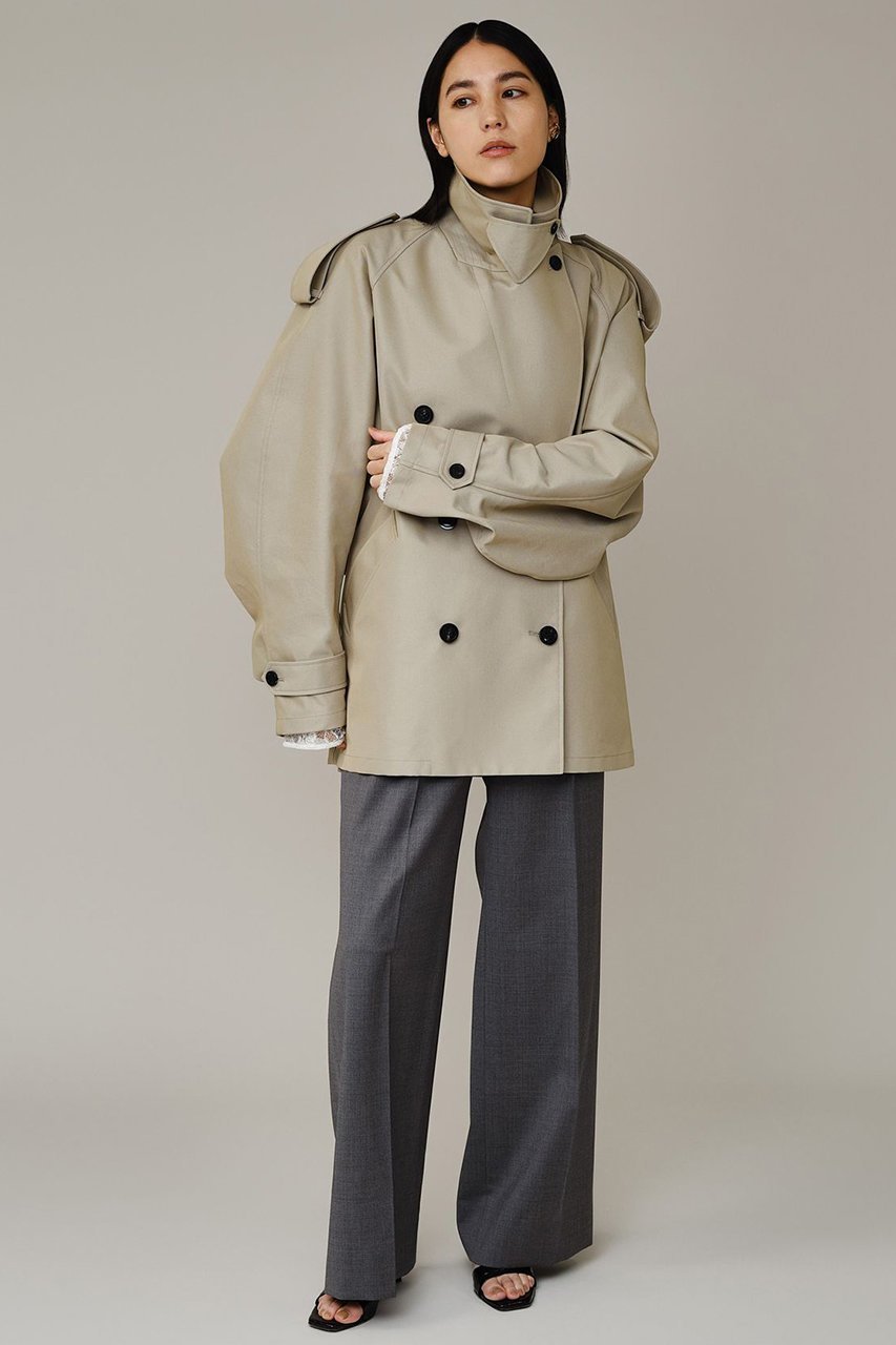 【カオス/Chaos】のルートントレンチコート 人気、トレンドファッション・服の通販 founy(ファニー) 　ファッション　Fashion　レディースファッション　Fashion for Women　アウター　Coat / Outerwear Collection　コート・ロングコート・ピーコート　Long Coats, Peacoats & More　トレンチコート / 春秋の定番アウター　Trench Coats　アクリル　Acrylic Material　春　Spring　コンパクト　Compact, Small Size　コーティング　Coating, Coated Finish　シャンブレー　Chambray, Denim-Like Fabric　ショート　Short, Short Length　ツイル　Twist, Twisted Detail　トレンチ　Trench, Trench Coat　フィット　Fit, Slim Fit　防寒　Cold Protection, Winter-Ready　ロング　Long, Long-Length　S/S・春夏　SS, Spring/Summer, Warm Season　夏　Summer　2026年　2026　other-7|ID: prp329100004847143 ipo3291000000035852311