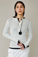 【カオス/Chaos】の【WHY NOT NOW】ローワヘンリープルオーバー 人気、トレンドファッション・服の通販 founy(ファニー) ファッション Fashion レディースファッション Fashion for Women トップス・カットソー Cut & Sew Tops シャツ・ブラウス・オフィスカジュアル Elegant Blouses & Button-Ups ロングTシャツ・Tシャツ Longline T-Shirts & Tees カジュアルプルオーバー・ニットトップス Pullovers & Knit Tops / Casual Pullovers カットソー・ベーシックTシャツ Cut-and-Sewn Tops / Stretch Tees & Basics なめらか Smooth, Silky Texture インナー Innerwear スリーブ Sleeve, Long Sleeve / Short Sleeve テレコ Ribbed, Rib Stitch ロング Long, Long-Length |ID:prp329100004847146