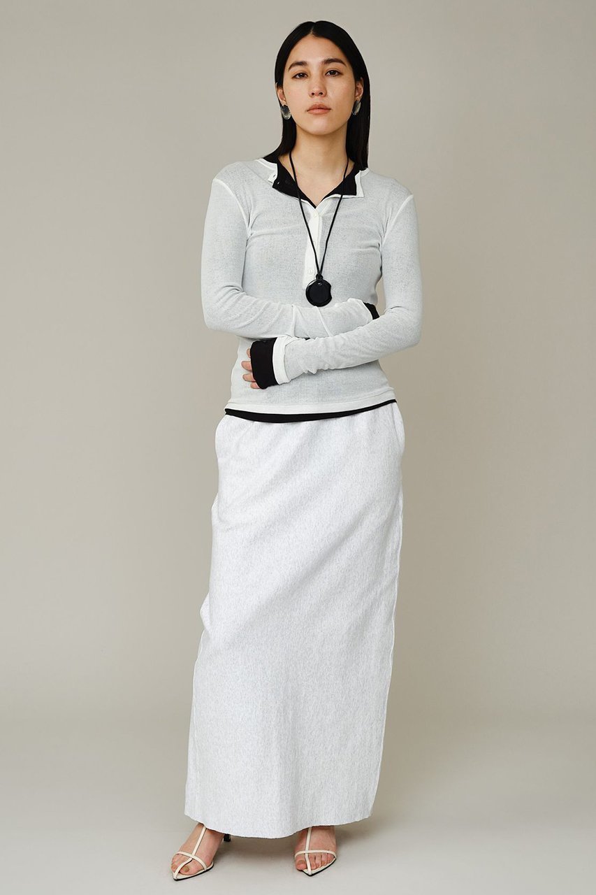 【カオス/Chaos】の【WHY NOT NOW】ローワヘンリープルオーバー 人気、トレンドファッション・服の通販 founy(ファニー) 　ファッション　Fashion　レディースファッション　Fashion for Women　トップス・カットソー　Cut & Sew Tops　シャツ・ブラウス・オフィスカジュアル　Elegant Blouses & Button-Ups　ロングTシャツ・Tシャツ　Longline T-Shirts & Tees　カジュアルプルオーバー・ニットトップス　Pullovers & Knit Tops / Casual Pullovers　カットソー・ベーシックTシャツ　Cut-and-Sewn Tops / Stretch Tees & Basics　2026年　2026　なめらか　Smooth, Silky Texture　インナー　Innerwear　スリーブ　Sleeve, Long Sleeve / Short Sleeve　テレコ　Ribbed, Rib Stitch　ロング　Long, Long-Length　夏　Summer　春　Spring　S/S・春夏　SS, Spring/Summer, Warm Season　other-2|ID: prp329100004847146 ipo3291000000035398443