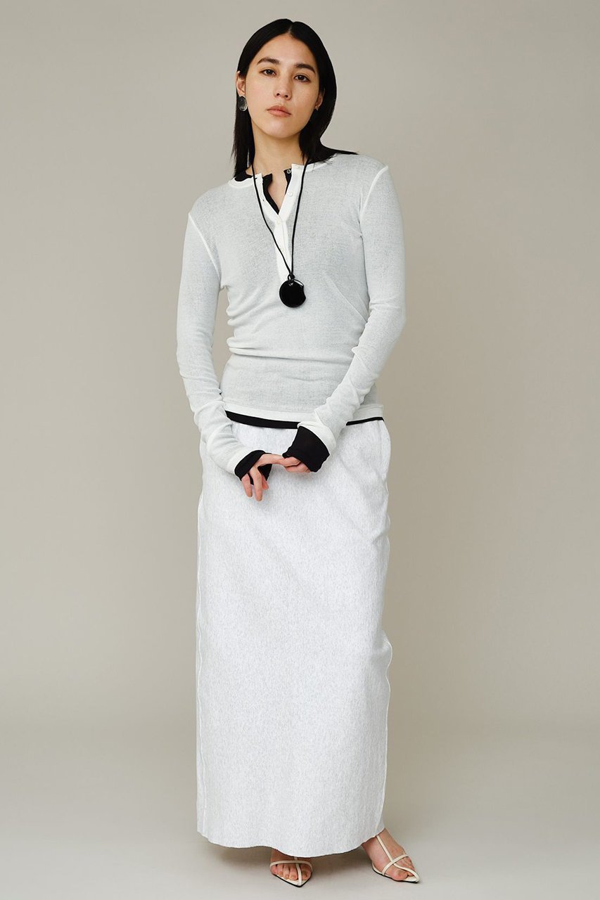 【カオス/Chaos】の【WHY NOT NOW】ローワヘンリープルオーバー 人気、トレンドファッション・服の通販 founy(ファニー) 　ファッション　Fashion　レディースファッション　Fashion for Women　トップス・カットソー　Cut & Sew Tops　シャツ・ブラウス・オフィスカジュアル　Elegant Blouses & Button-Ups　ロングTシャツ・Tシャツ　Longline T-Shirts & Tees　カジュアルプルオーバー・ニットトップス　Pullovers & Knit Tops / Casual Pullovers　カットソー・ベーシックTシャツ　Cut-and-Sewn Tops / Stretch Tees & Basics　2026年　2026　なめらか　Smooth, Silky Texture　インナー　Innerwear　スリーブ　Sleeve, Long Sleeve / Short Sleeve　テレコ　Ribbed, Rib Stitch　ロング　Long, Long-Length　夏　Summer　春　Spring　S/S・春夏　SS, Spring/Summer, Warm Season　other-3|ID: prp329100004847146 ipo3291000000035398444