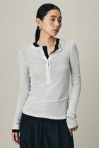 【カオス/Chaos】の【WHY NOT NOW】ローワヘンリープルオーバー 人気、トレンドファッション・服の通販 founy(ファニー) ファッション Fashion レディースファッション Fashion for Women トップス・カットソー Cut & Sew Tops シャツ・ブラウス・オフィスカジュアル Elegant Blouses & Button-Ups ロングTシャツ・Tシャツ Longline T-Shirts & Tees カジュアルプルオーバー・ニットトップス Pullovers & Knit Tops / Casual Pullovers カットソー・ベーシックTシャツ Cut-and-Sewn Tops / Stretch Tees & Basics 2026年 2026 なめらか Smooth, Silky Texture インナー Innerwear スリーブ Sleeve, Long Sleeve / Short Sleeve テレコ Ribbed, Rib Stitch ロング Long, Long-Length 夏 Summer 春 Spring S/S・春夏 SS, Spring/Summer, Warm Season thumbnail ホワイト|ID: prp329100004847146 ipo3291000000035458878